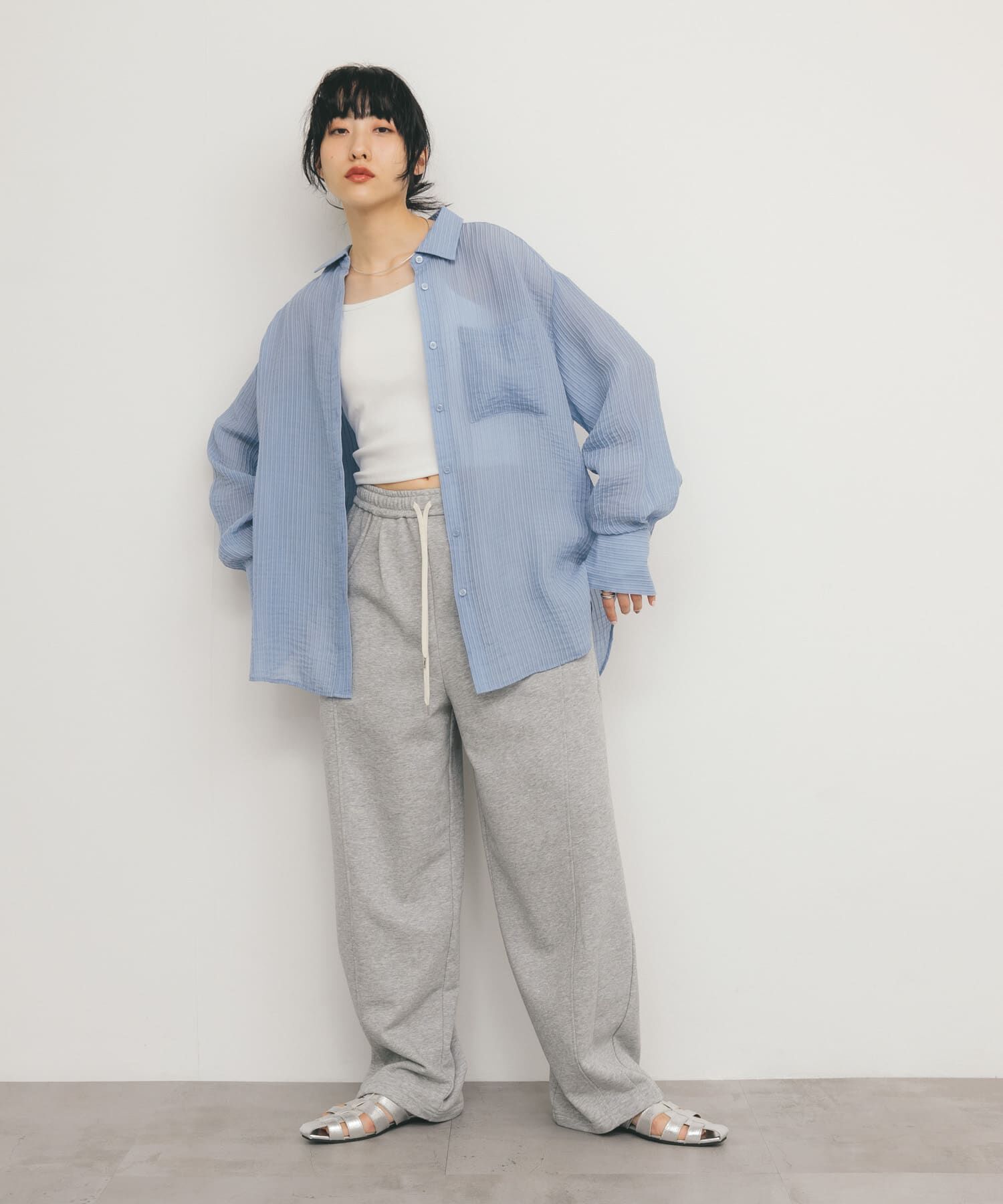  「カップ付きクロップドキャミソール」|キャミソール|