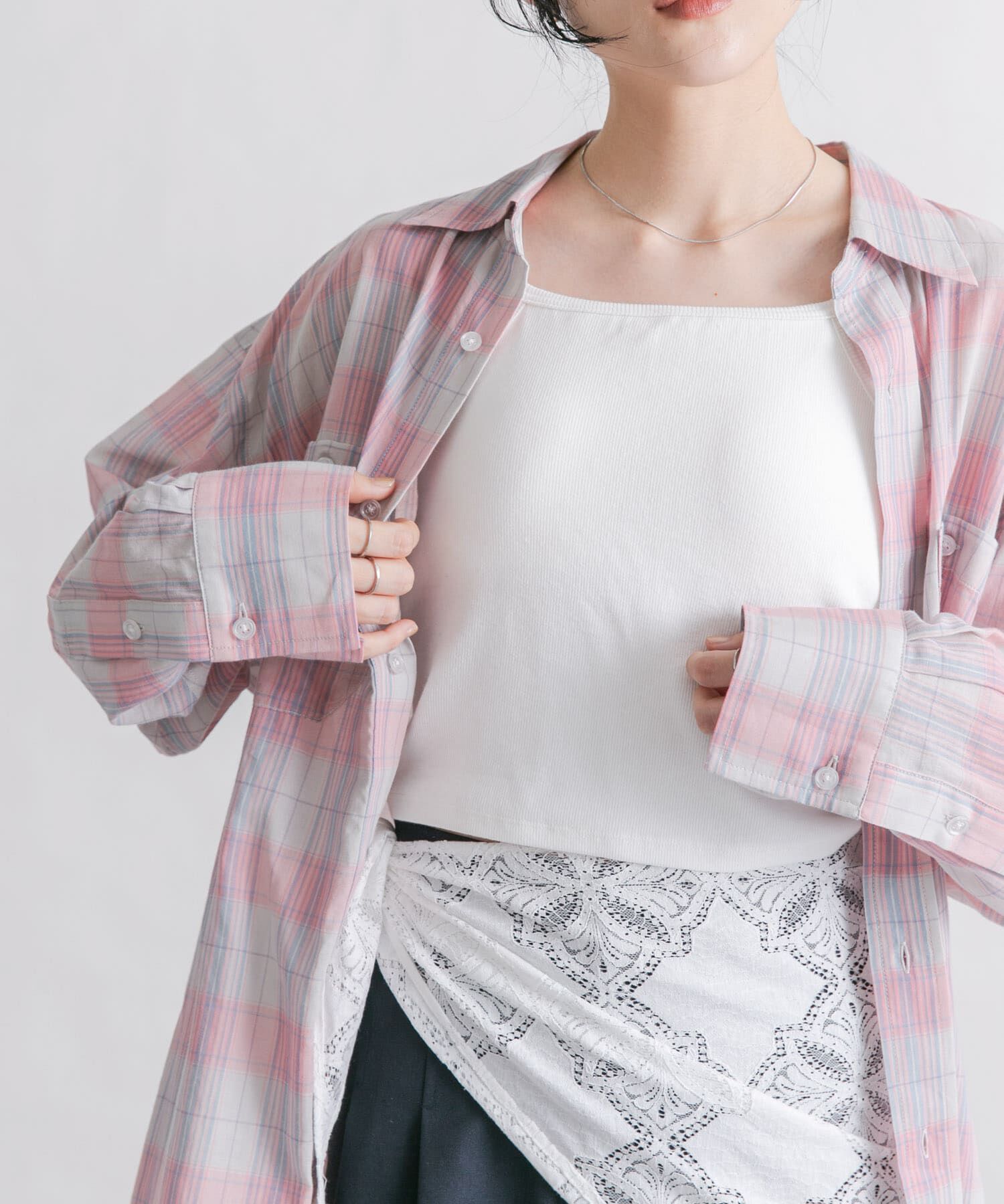  「カップ付きクロップドキャミソール」|キャミソール|