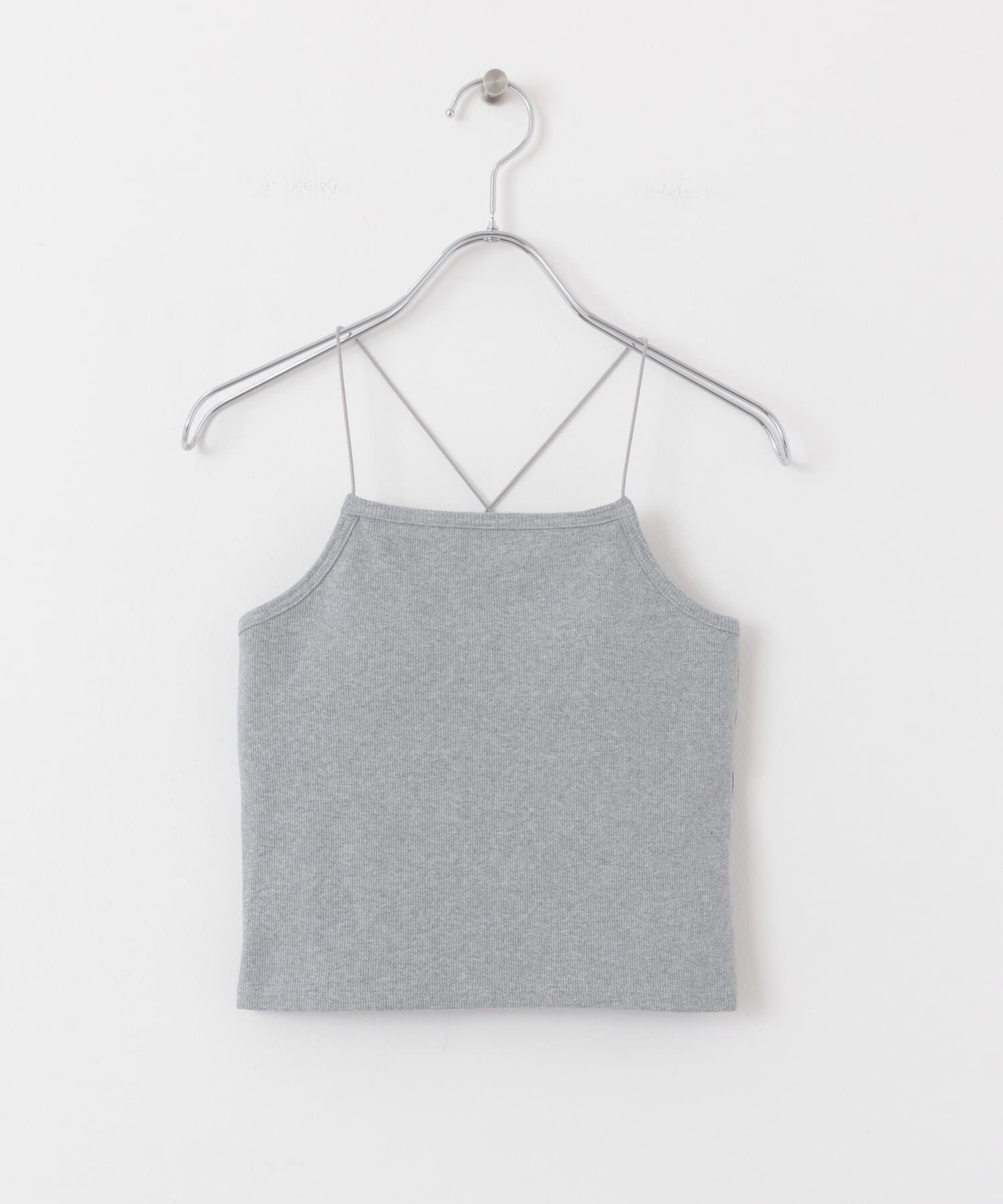  「カップ付きクロップドキャミソール」|キャミソール|