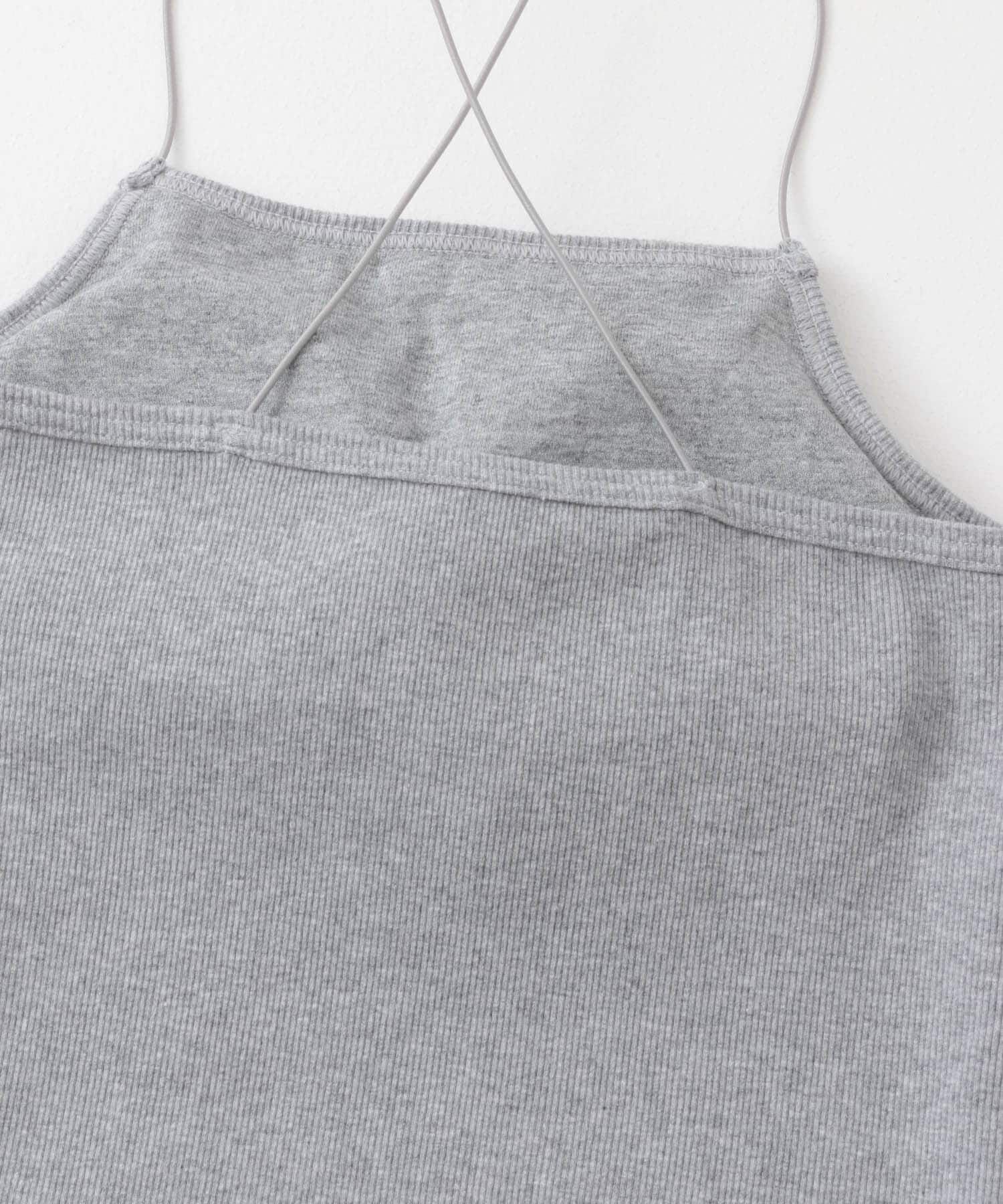  「カップ付きクロップドキャミソール」|キャミソール|