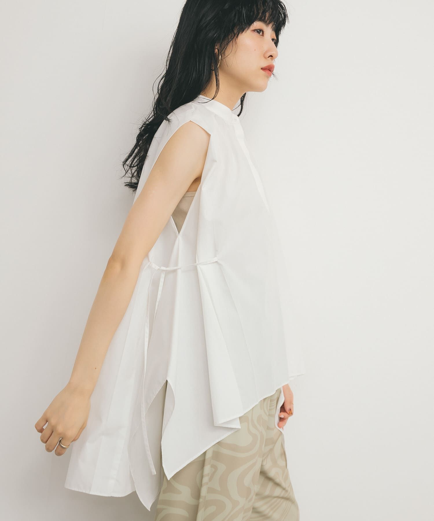  「BACKボリュームギャザーブラウス」|シャツ・ブラウス|