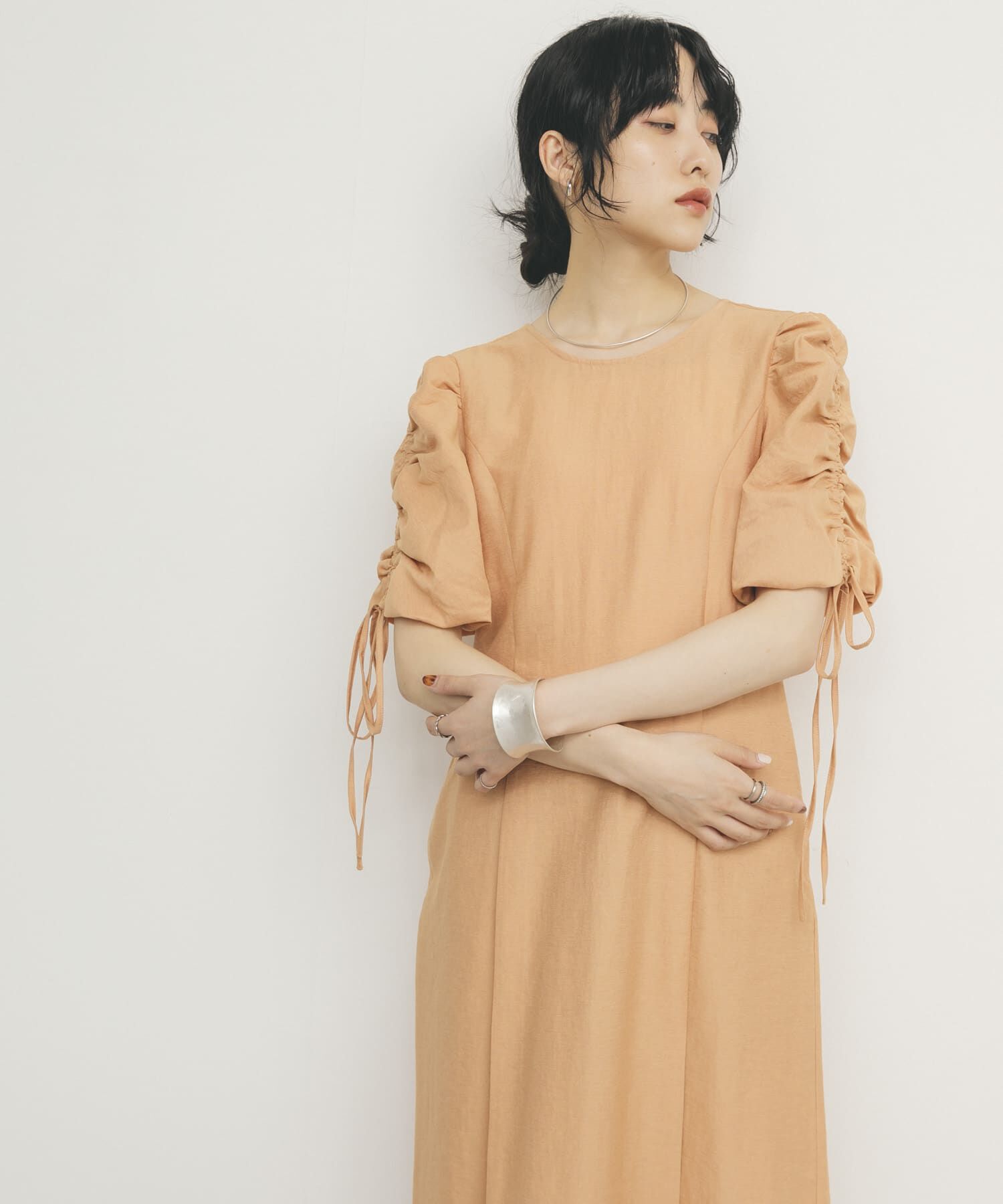  「『2サイズ展開』ドロストスリーブワンピース」|ワンピース|