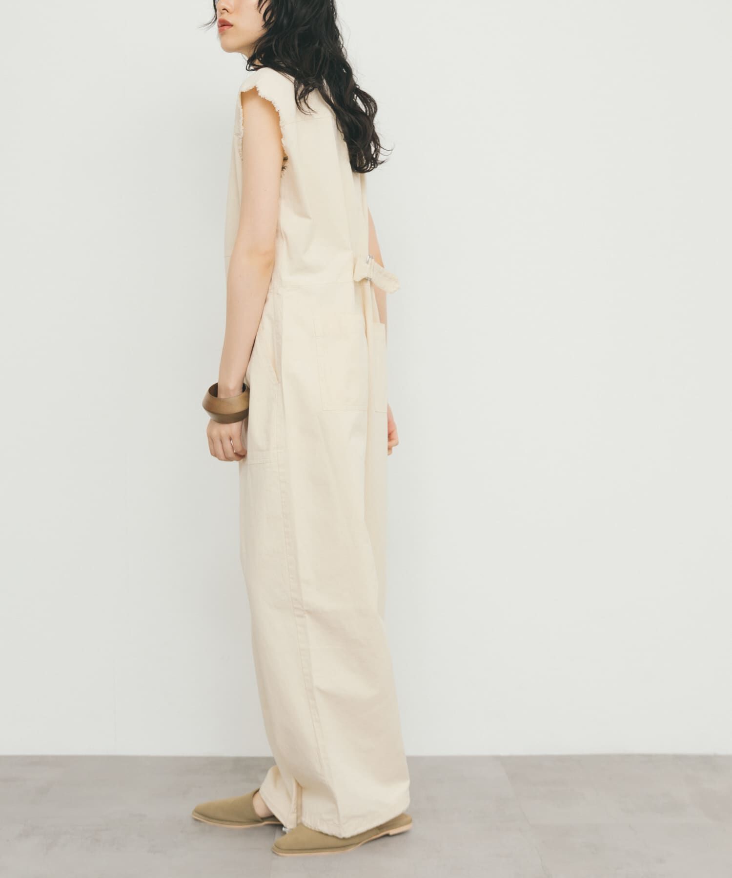  「フロントZIPジャンプスーツ」|スカート|