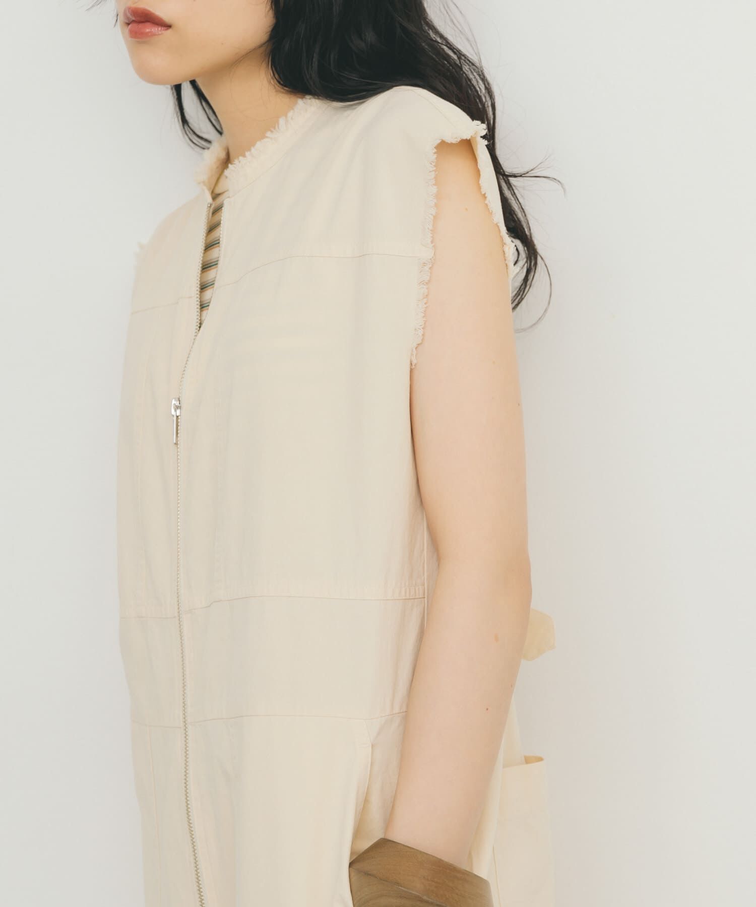  「フロントZIPジャンプスーツ」|スカート|