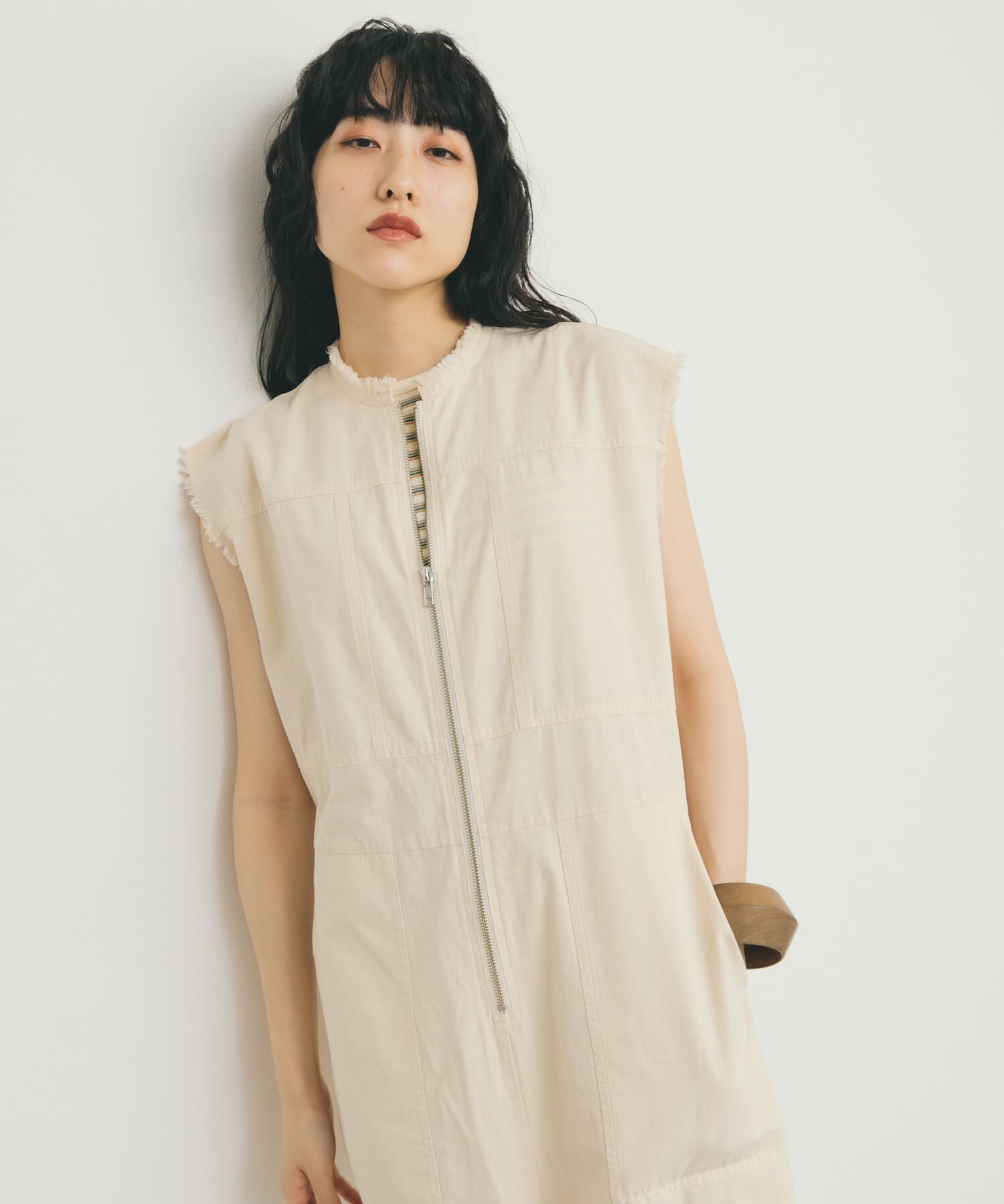  「フロントZIPジャンプスーツ」|スカート|