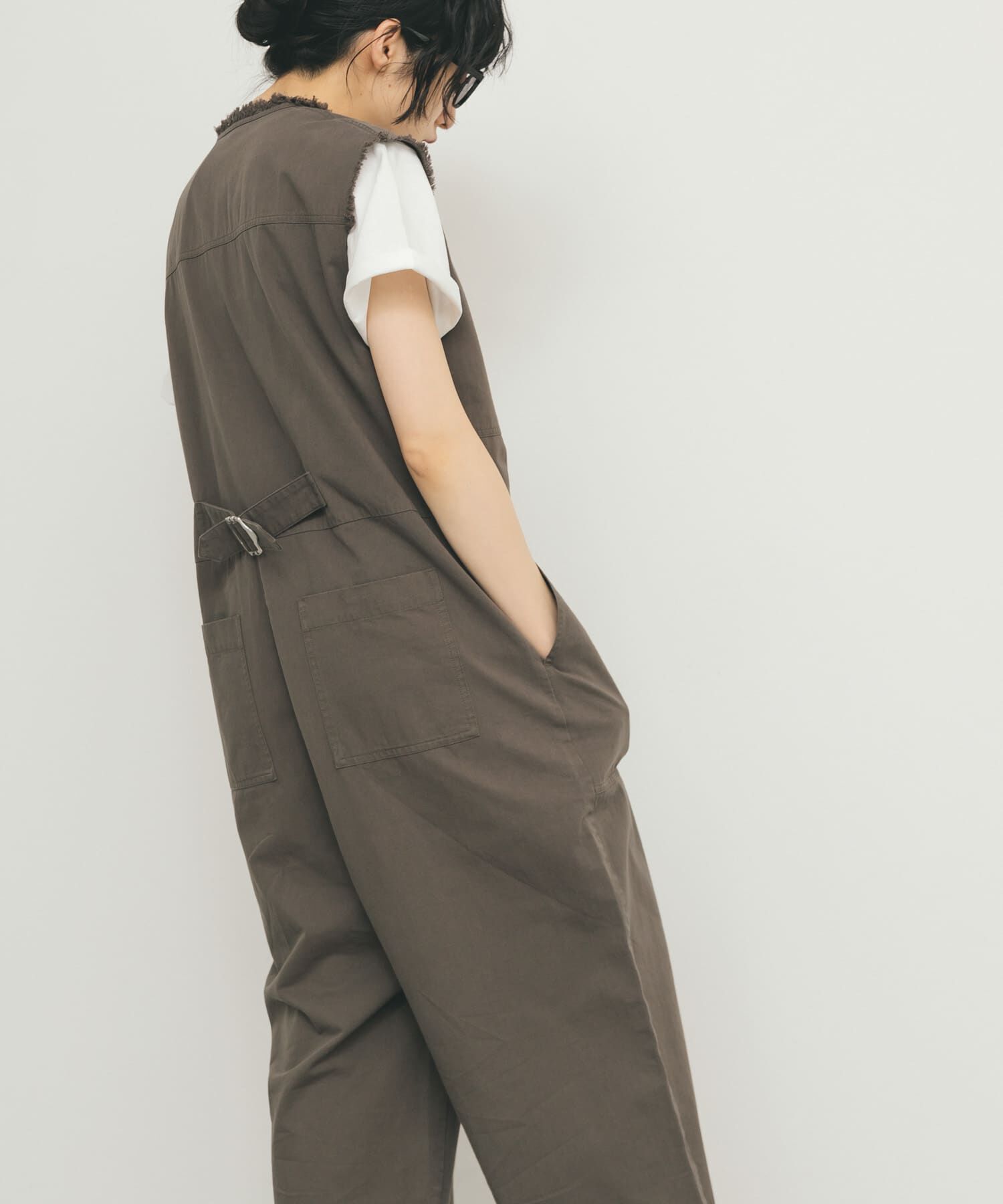  「フロントZIPジャンプスーツ」|スカート|