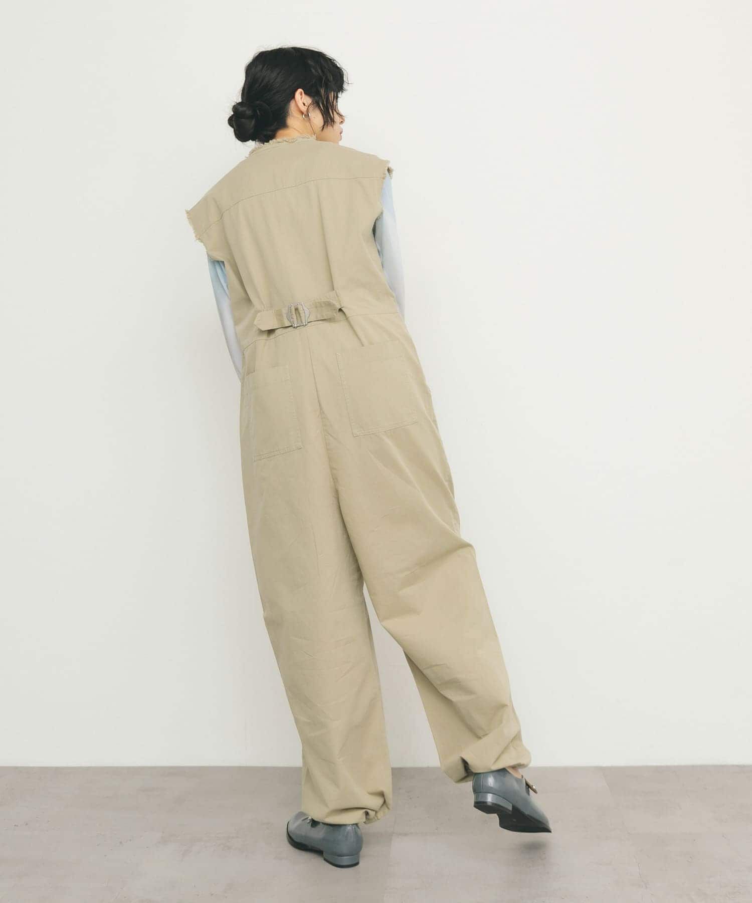  「フロントZIPジャンプスーツ」|スカート|