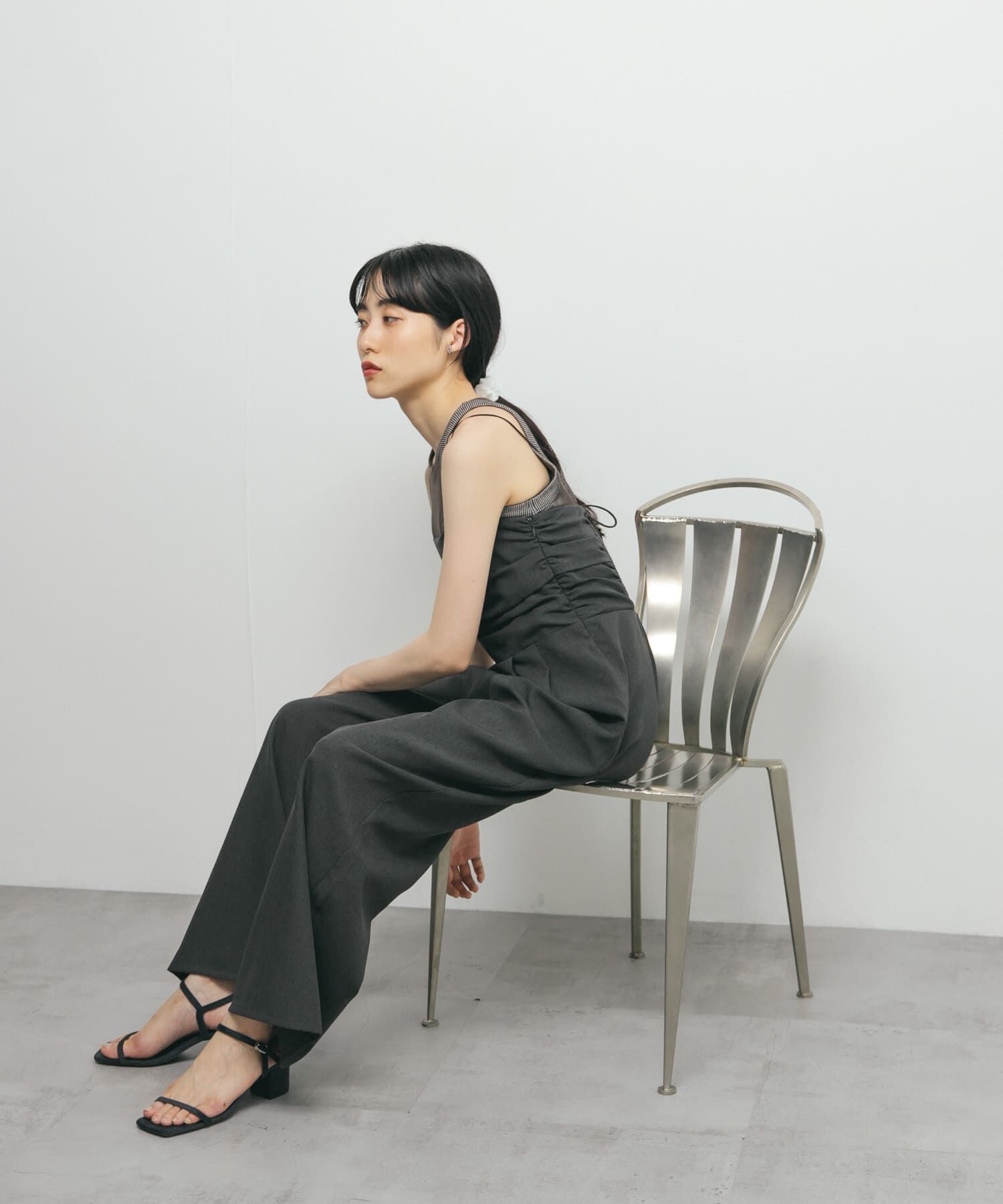  「バックオープンキャミサロペット」|スカート|