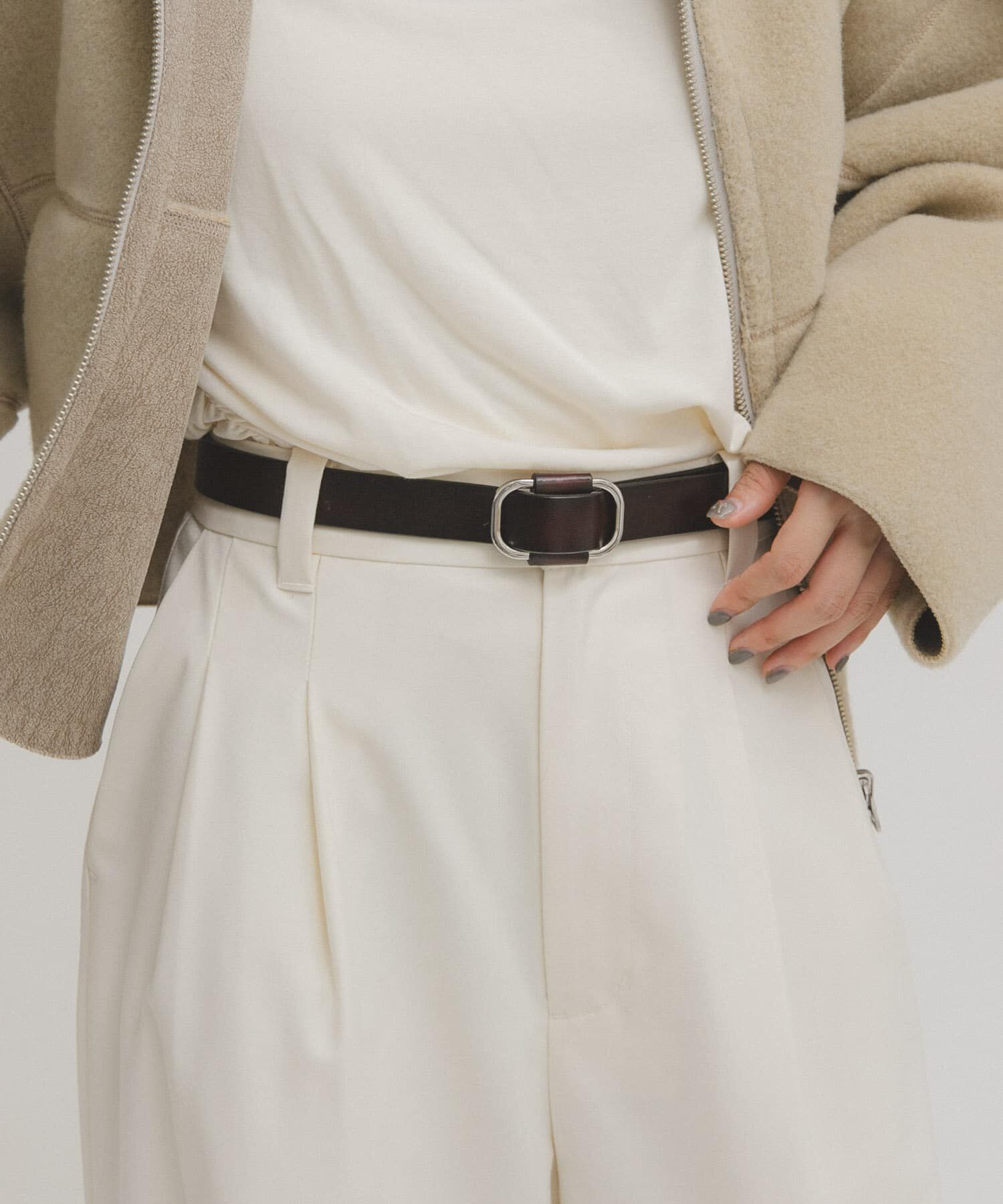  「ホールレスレザーベルト」|ベルト|