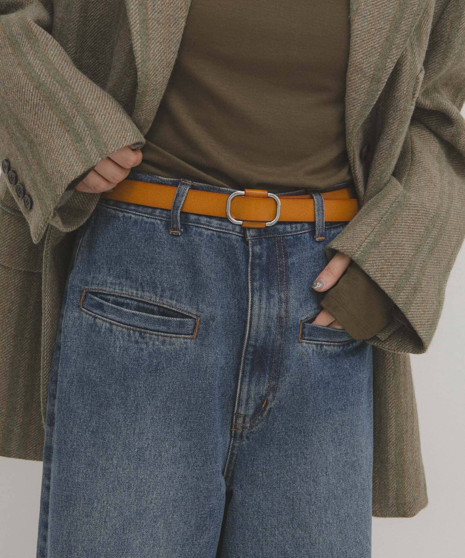  「ホールレスレザーベルト」|ベルト|