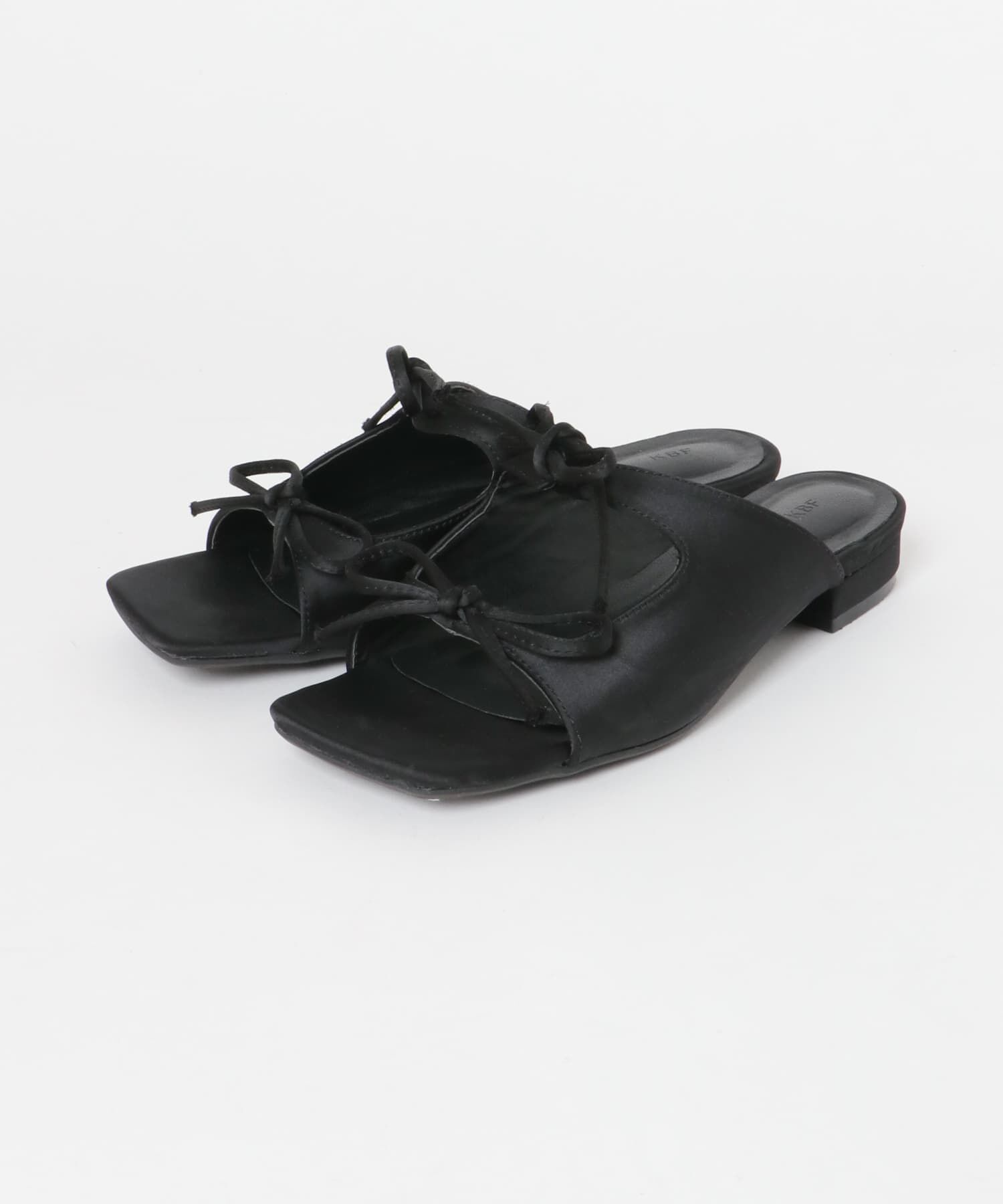  「サテンリボンミュール」|サンダル|