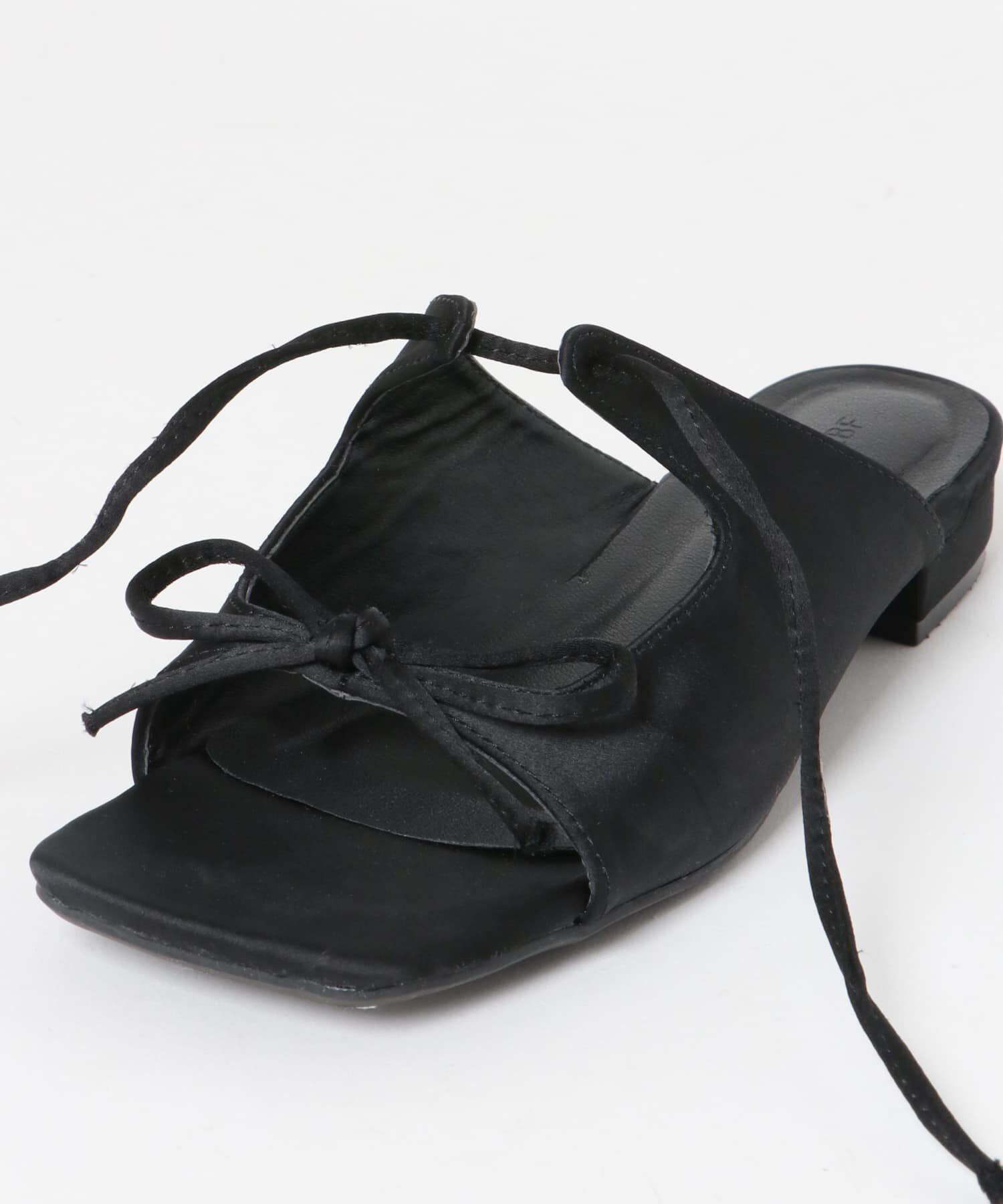  「サテンリボンミュール」|サンダル|