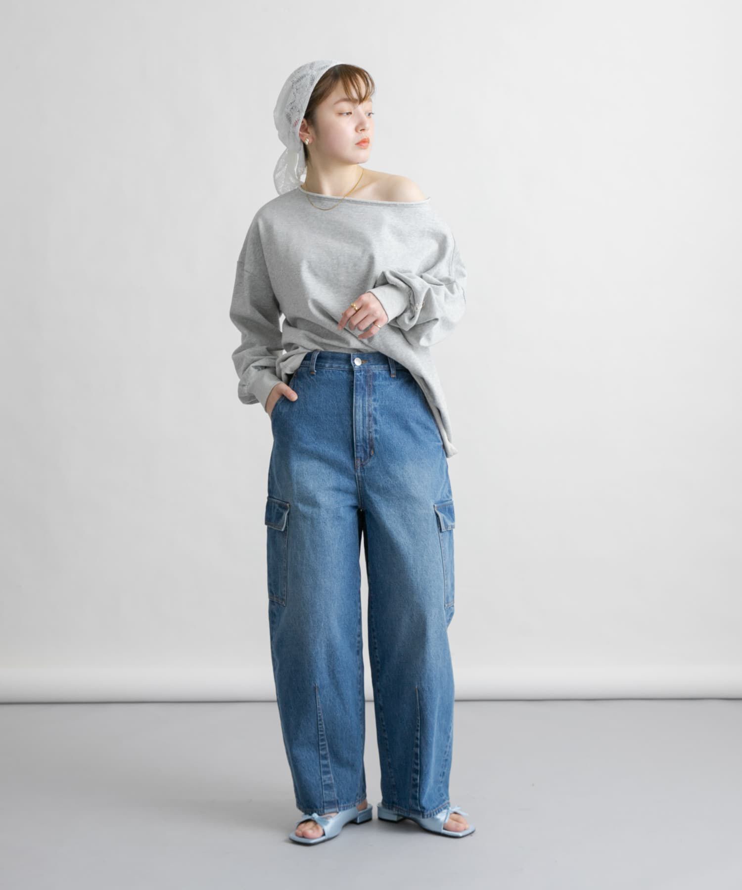  「サテンリボンミュール」|サンダル|