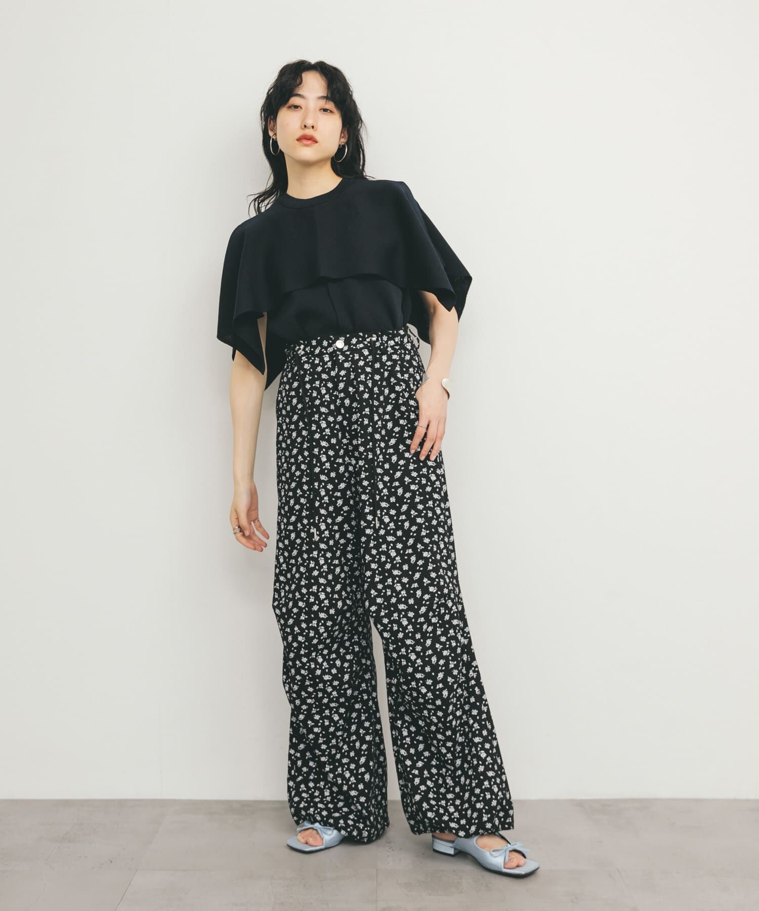  「サテンリボンミュール」|サンダル|