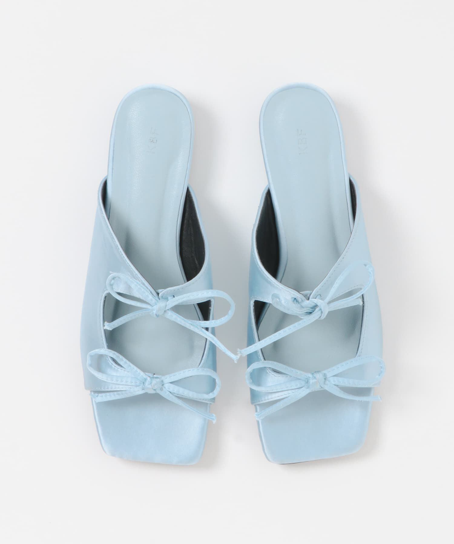  「サテンリボンミュール」|サンダル|