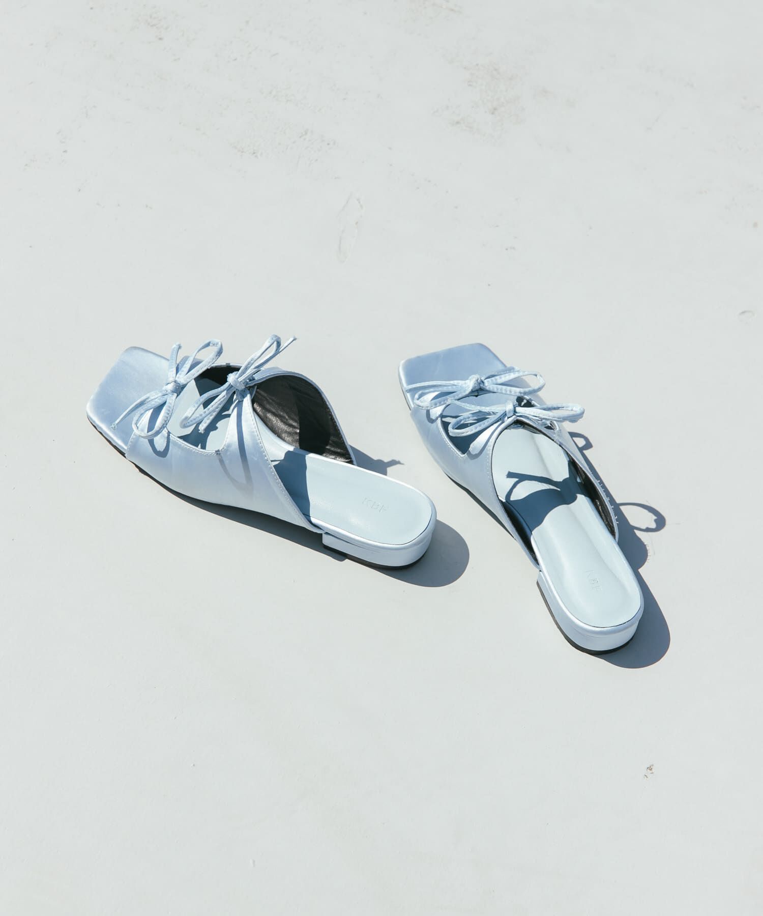  「サテンリボンミュール」|サンダル|