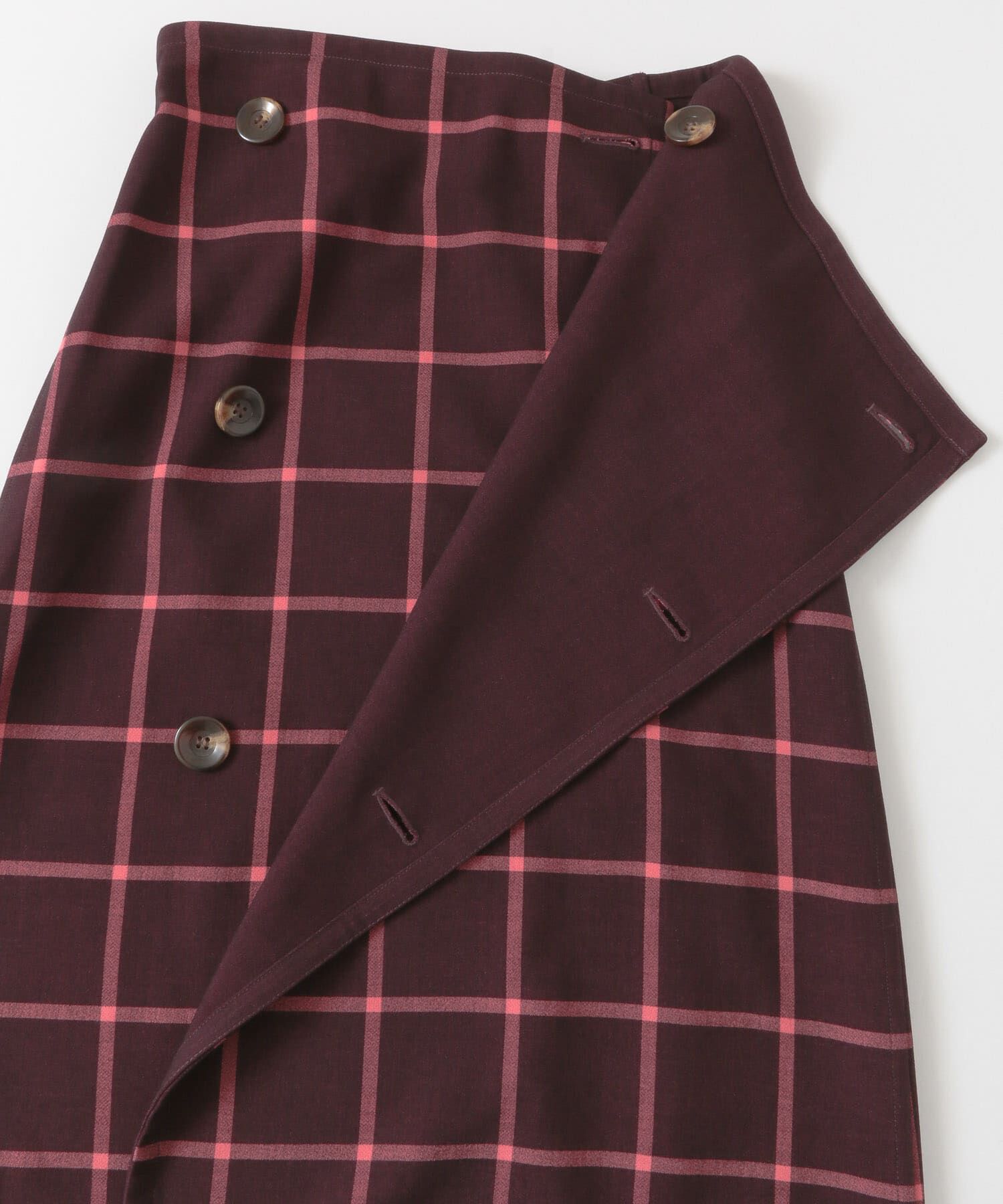  「KBF+　リバーシブルチェックスカート」|スカート|