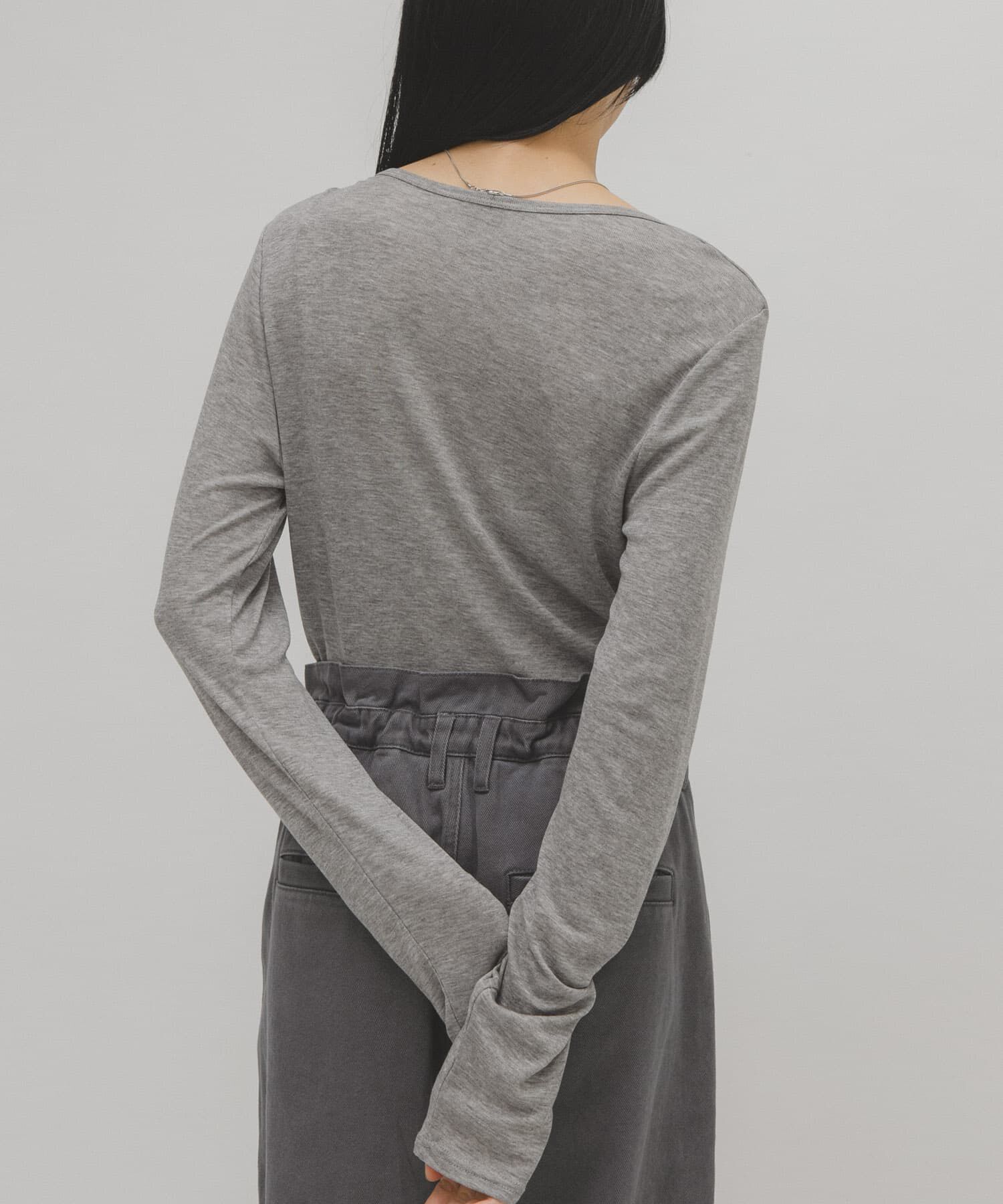  「アシメドレープTEE」|Tシャツ・カットソー|