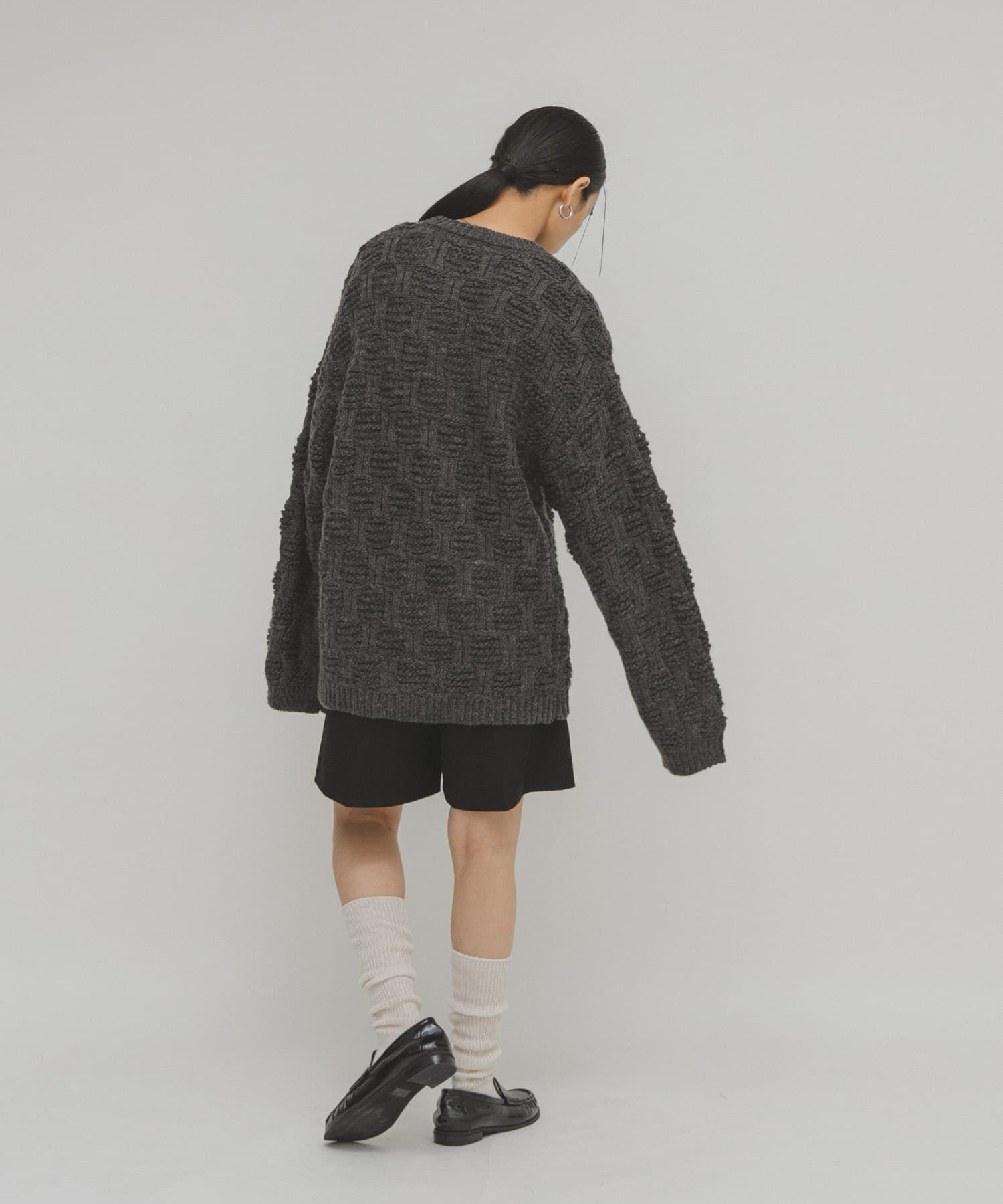  「グリッドパターンニット」|ニット・セーター|