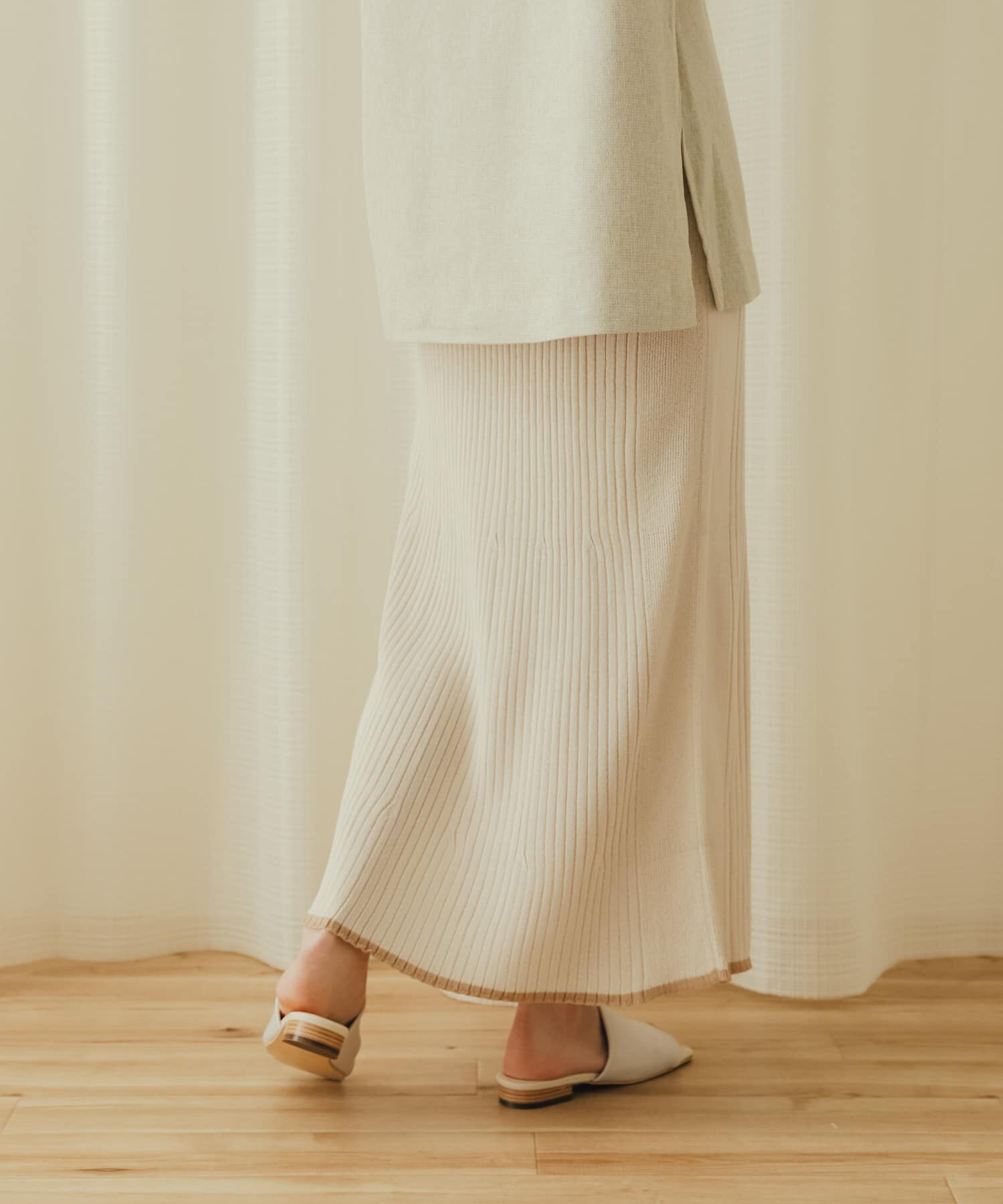 SENSE OF PLACE by URBAN RESEARCH「トリミングナローニットスカート」|スカート|