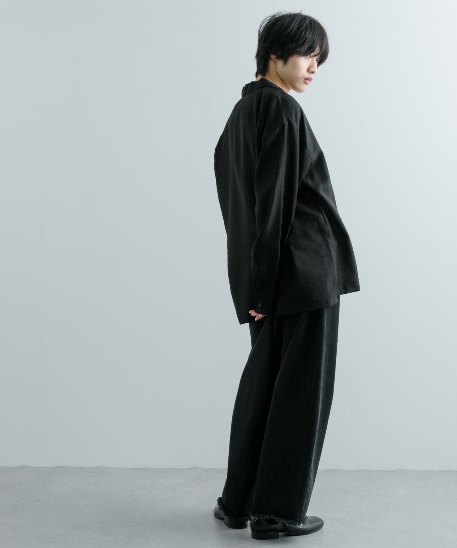 SENSE OF PLACE by URBAN RESEARCH「シアーストライプオープンカラーシャツ」|シャツ・ブラウス|