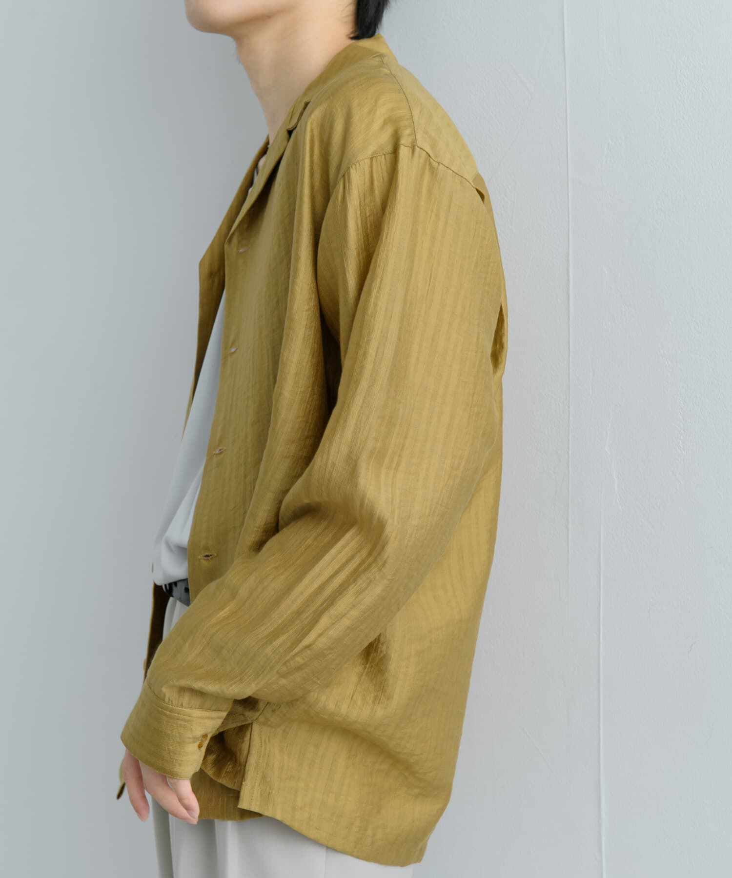 SENSE OF PLACE by URBAN RESEARCH「シアーストライプオープンカラーシャツ」|シャツ・ブラウス|