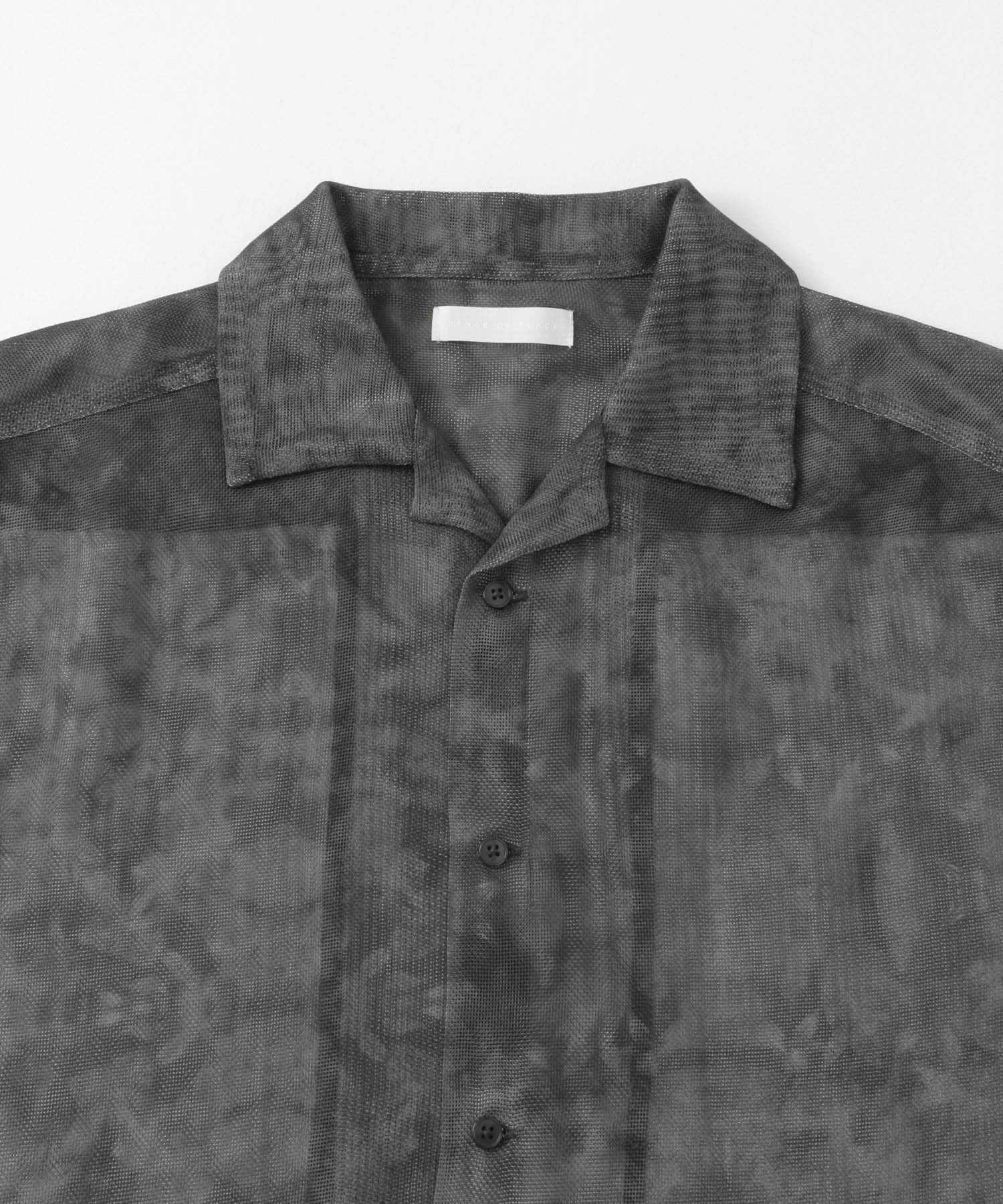 SENSE OF PLACE by URBAN RESEARCH「シアープリントオープンカラーショートスリーブシャツ」|シャツ・ブラウス|