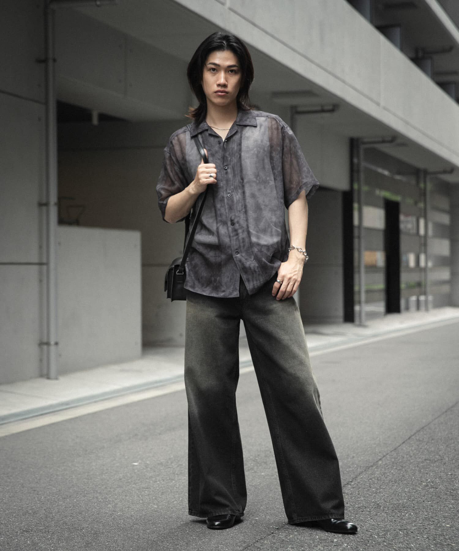 SENSE OF PLACE by URBAN RESEARCH「シアープリントオープンカラーショートスリーブシャツ」|シャツ・ブラウス|