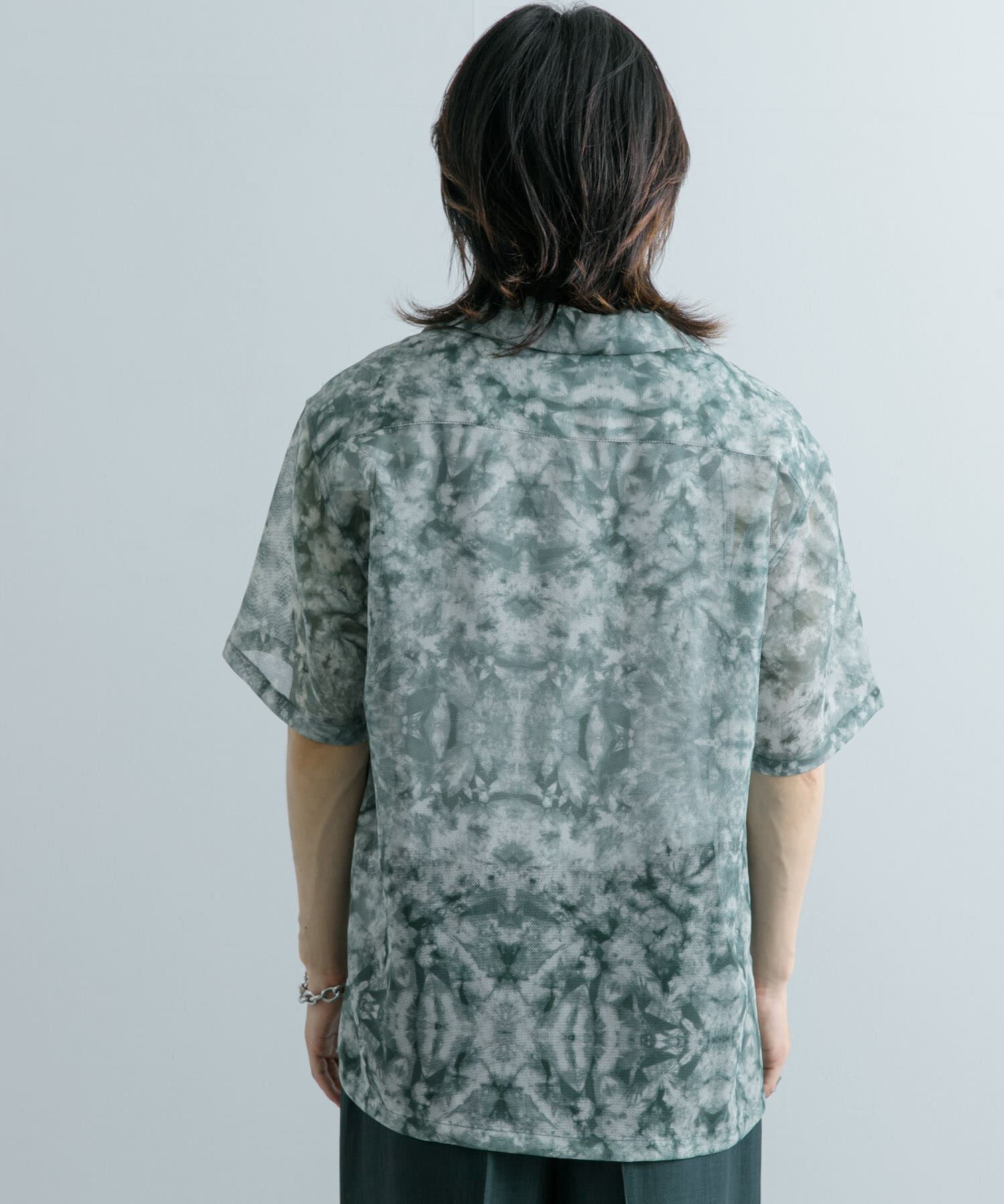 SENSE OF PLACE by URBAN RESEARCH「シアープリントオープンカラーショートスリーブシャツ」|シャツ・ブラウス|