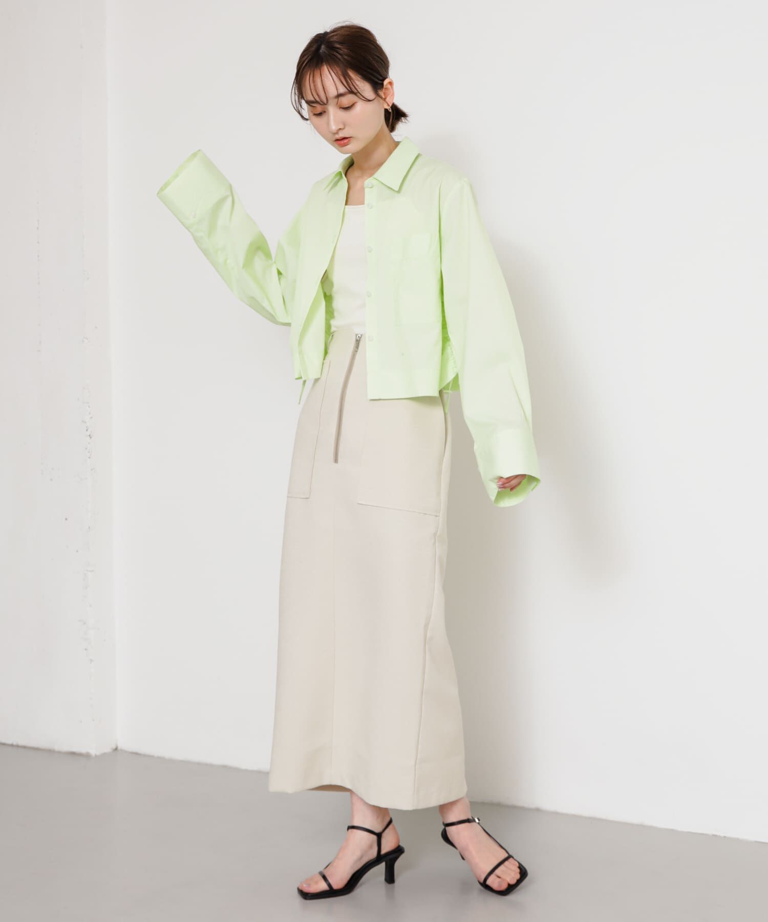 SENSE OF PLACE by URBAN RESEARCH「アウトポケットジップスカート」|スカート|