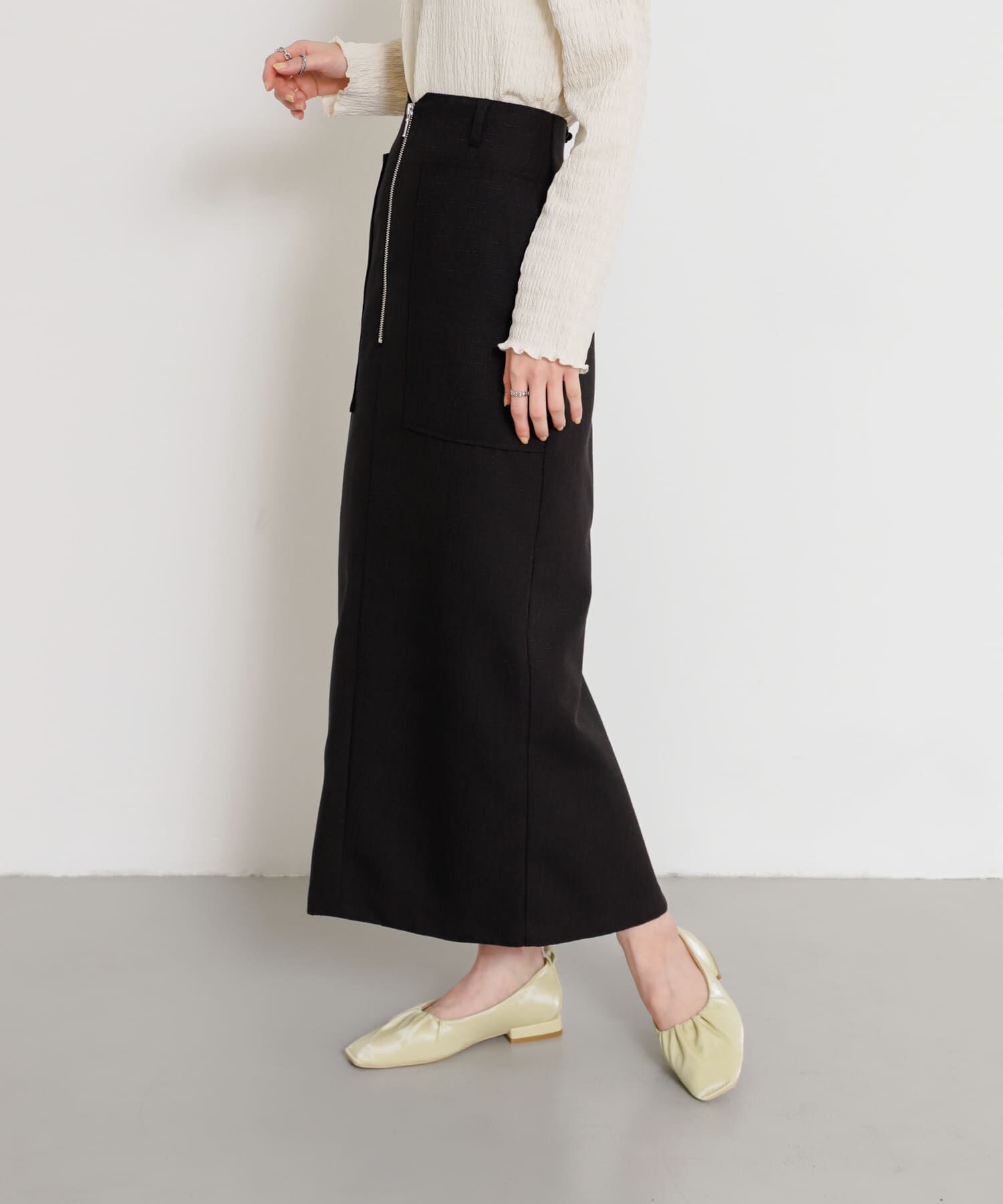 SENSE OF PLACE by URBAN RESEARCH「アウトポケットジップスカート」|スカート|