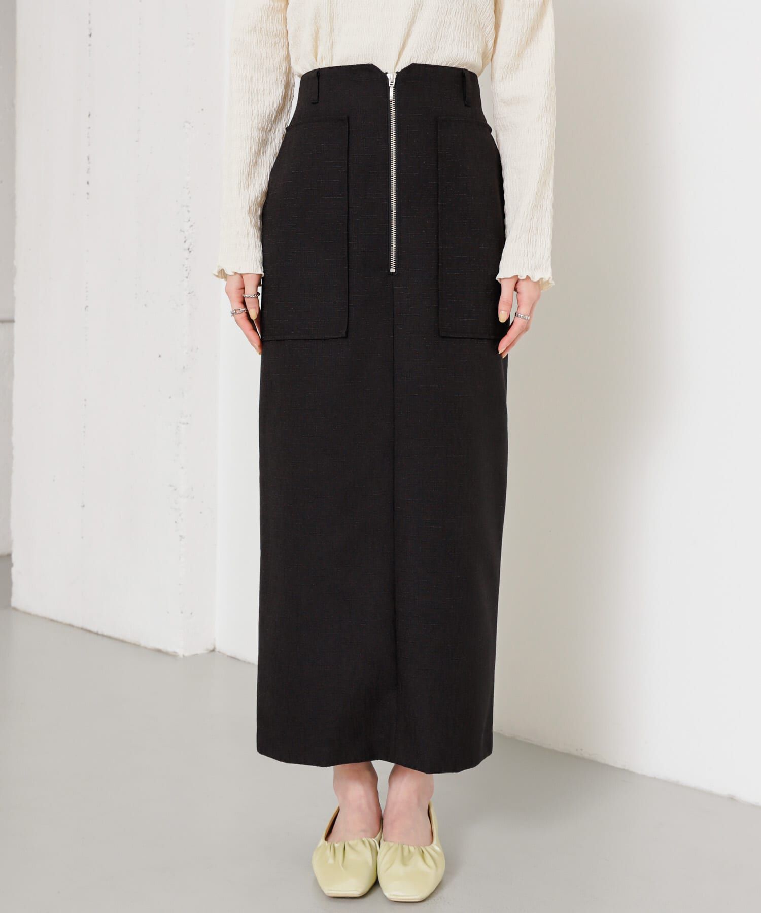 SENSE OF PLACE by URBAN RESEARCH「アウトポケットジップスカート」|スカート|