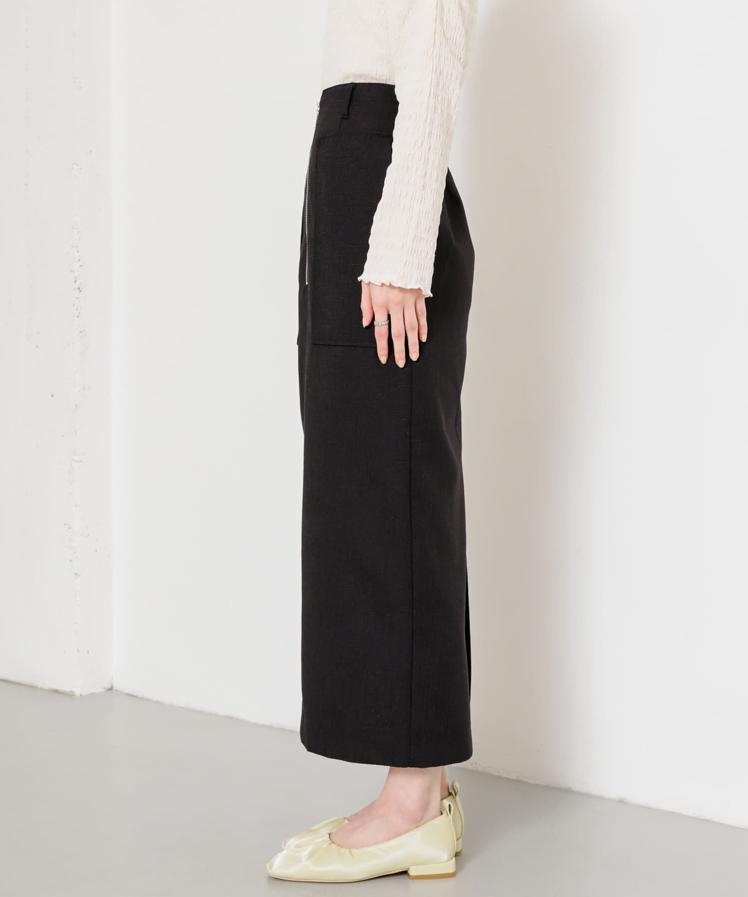 SENSE OF PLACE by URBAN RESEARCH「アウトポケットジップスカート」|スカート|