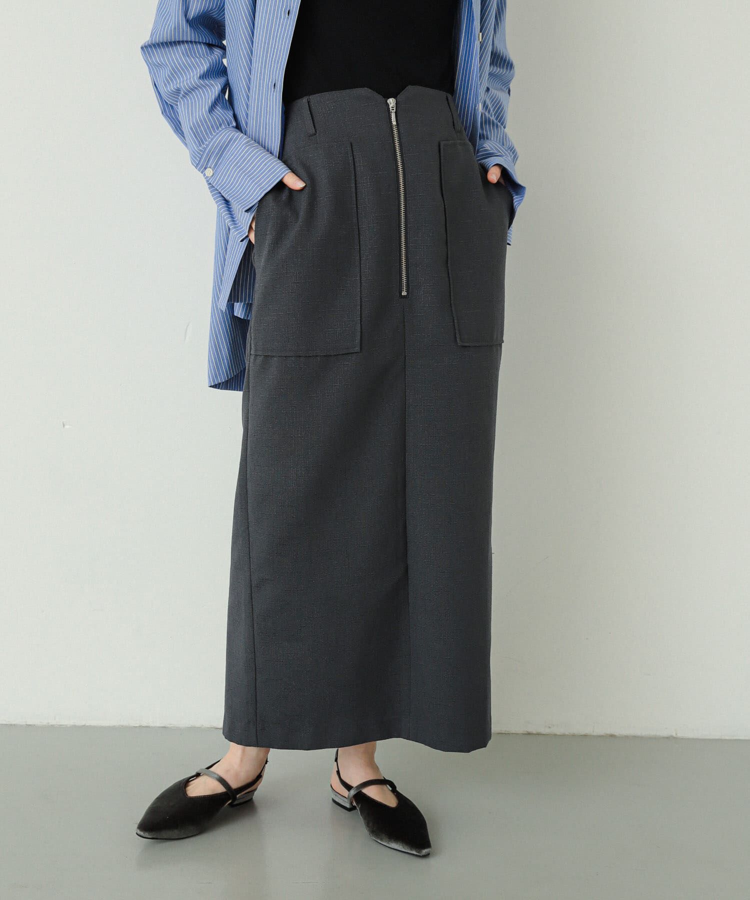 SENSE OF PLACE by URBAN RESEARCH「アウトポケットジップスカート」|スカート|
