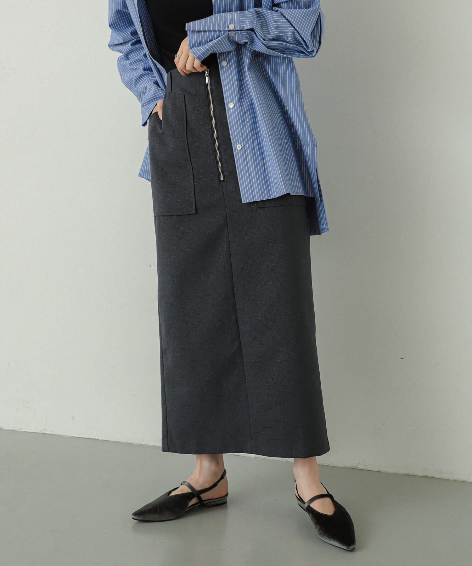 SENSE OF PLACE by URBAN RESEARCH「アウトポケットジップスカート」|スカート|