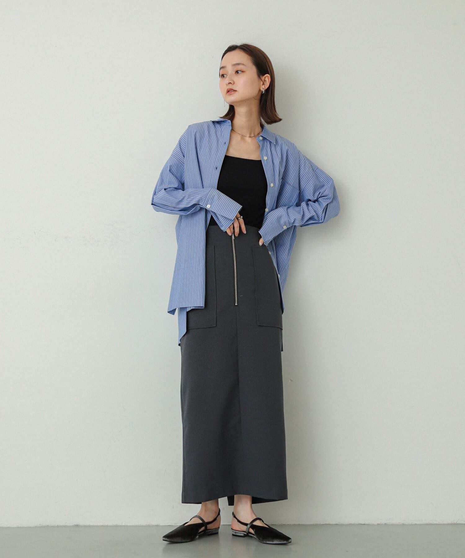 SENSE OF PLACE by URBAN RESEARCH「アウトポケットジップスカート」|スカート|