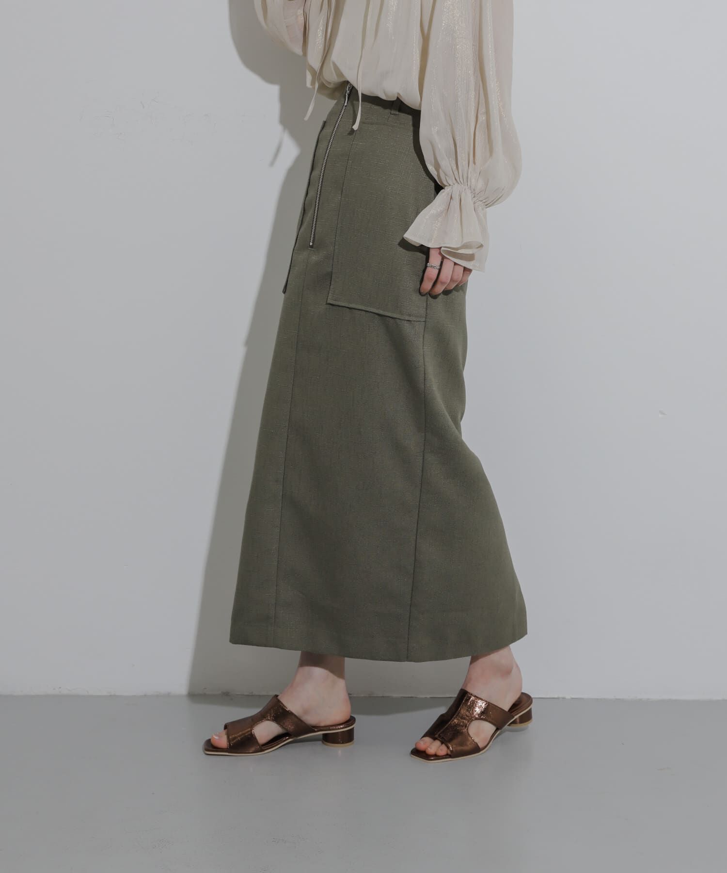 SENSE OF PLACE by URBAN RESEARCH「アウトポケットジップスカート」|スカート|