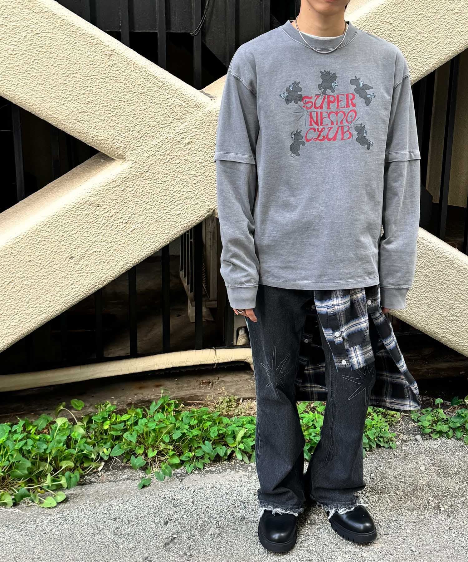 SENSE OF PLACE by URBAN RESEARCH「『別注』SHUHEI KOKI&times;SENSE OF PLACE　フェイクレイヤードTシャツ」|Tシャツ・カットソー|