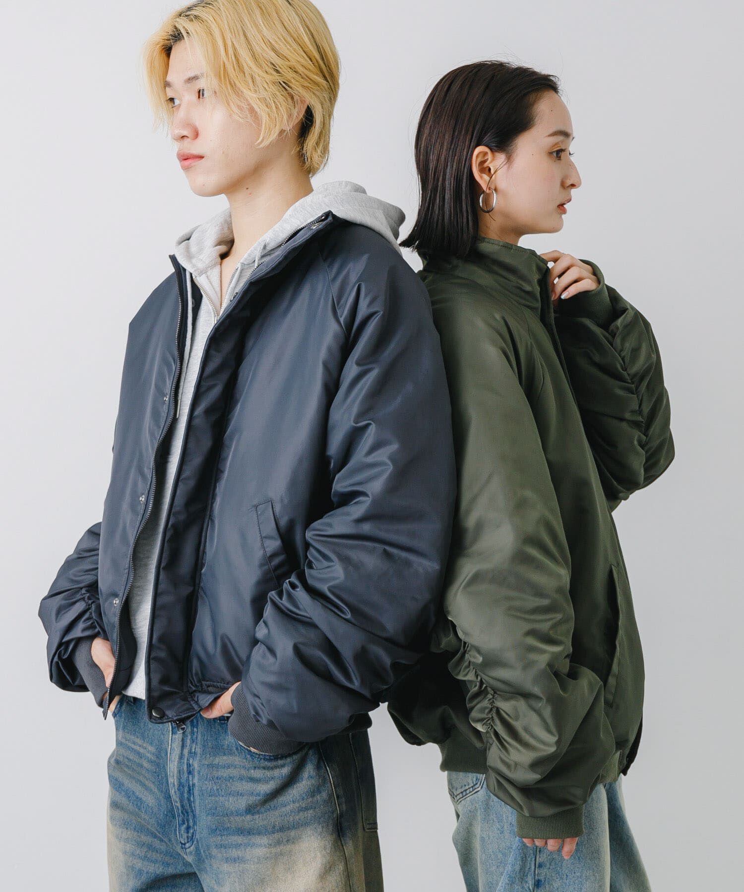 SENSE OF PLACE by URBAN RESEARCH「『ユニセックス』ナイロンギャザースタンドブルゾン」|その他|