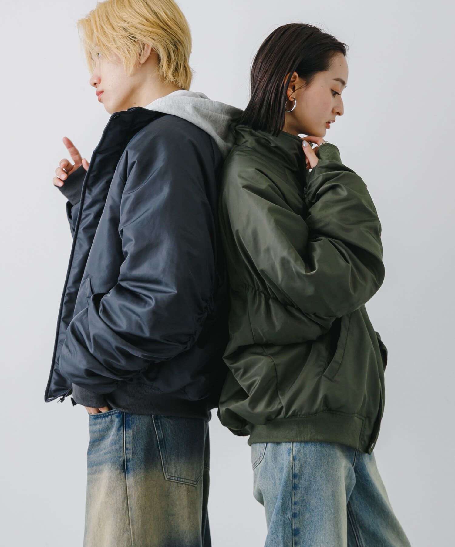 SENSE OF PLACE by URBAN RESEARCH「『ユニセックス』ナイロンギャザースタンドブルゾン」|その他|