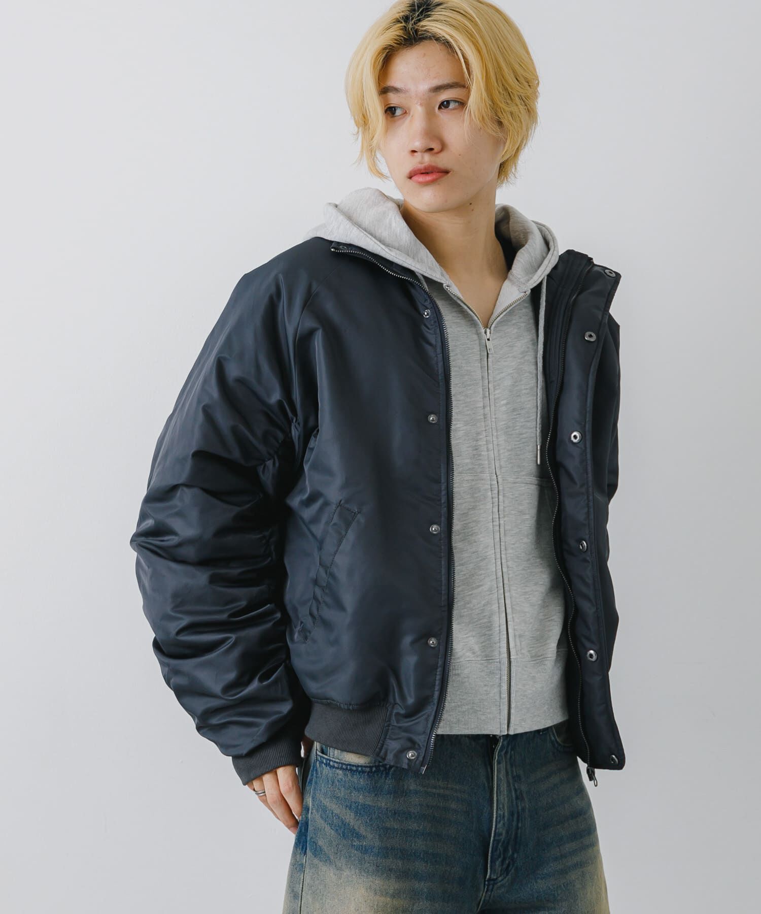 SENSE OF PLACE by URBAN RESEARCH「『ユニセックス』ナイロンギャザースタンドブルゾン」|その他|