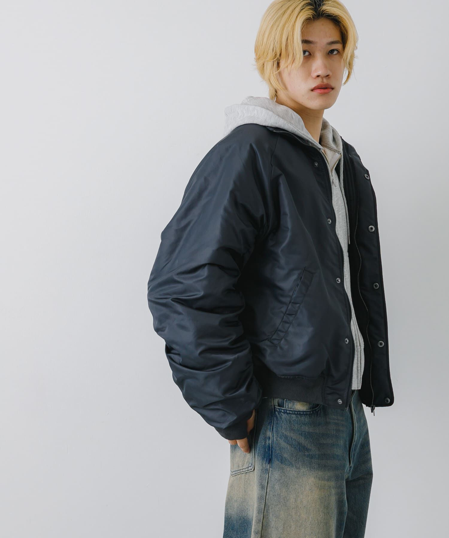 SENSE OF PLACE by URBAN RESEARCH「『ユニセックス』ナイロンギャザースタンドブルゾン」|その他|