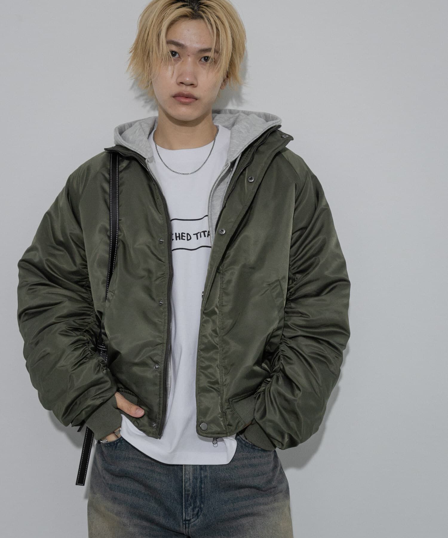 SENSE OF PLACE by URBAN RESEARCH「『ユニセックス』ナイロンギャザースタンドブルゾン」|その他|