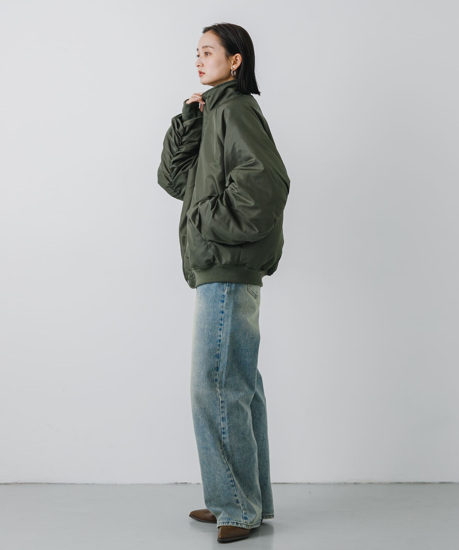 SENSE OF PLACE by URBAN RESEARCH「『ユニセックス』ナイロンギャザースタンドブルゾン」|その他|