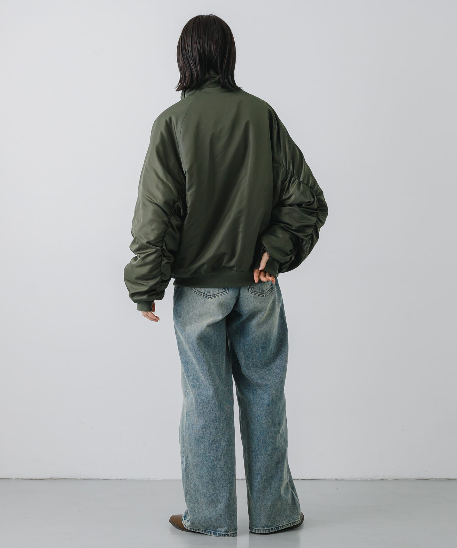 SENSE OF PLACE by URBAN RESEARCH「『ユニセックス』ナイロンギャザースタンドブルゾン」|その他|