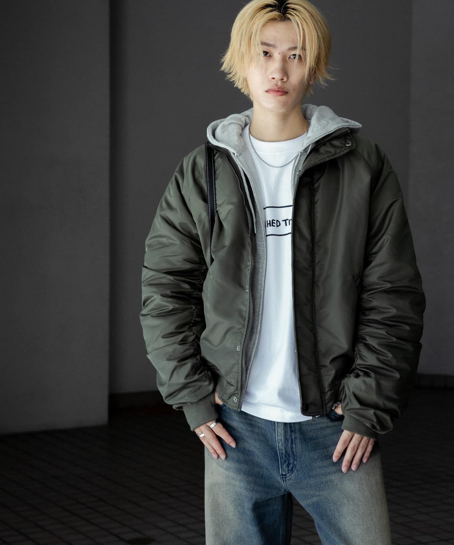 SENSE OF PLACE by URBAN RESEARCH「『ユニセックス』ナイロンギャザースタンドブルゾン」|その他|