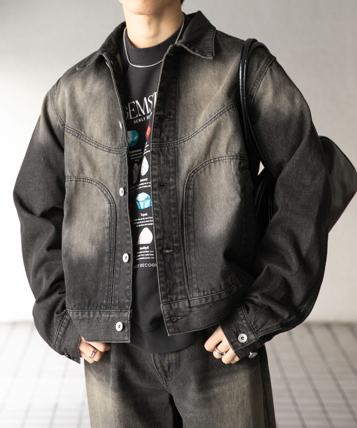 SENSE OF PLACE by URBAN RESEARCH「『ﾕﾆｾｯｸｽ』『ｾｯﾄｱｯﾌﾟ対応』ｳﾞｨﾝﾃｰｼﾞﾗｲｸﾃﾞﾆ 」|デニムジャケット|