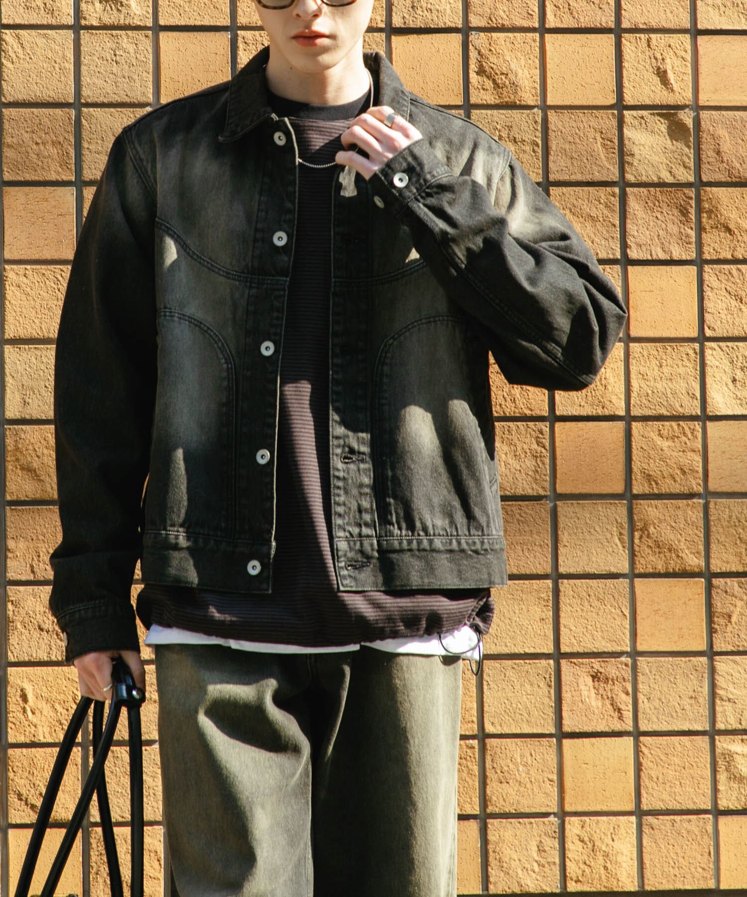 SENSE OF PLACE by URBAN RESEARCH「『ﾕﾆｾｯｸｽ』『ｾｯﾄｱｯﾌﾟ対応』ｳﾞｨﾝﾃｰｼﾞﾗｲｸﾃﾞﾆ 」|デニムジャケット|