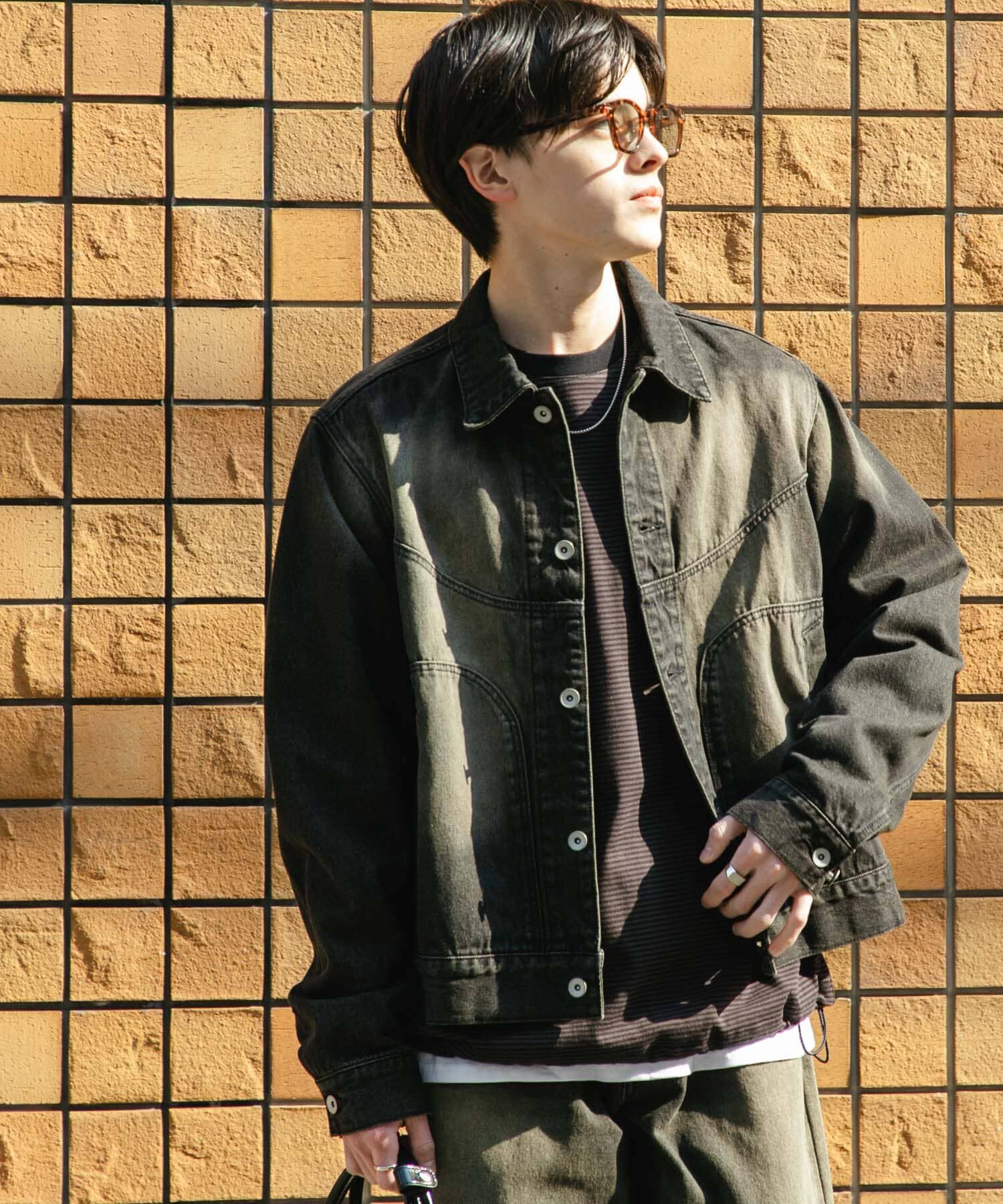 SENSE OF PLACE by URBAN RESEARCH「『ﾕﾆｾｯｸｽ』『ｾｯﾄｱｯﾌﾟ対応』ｳﾞｨﾝﾃｰｼﾞﾗｲｸﾃﾞﾆ 」|デニムジャケット|