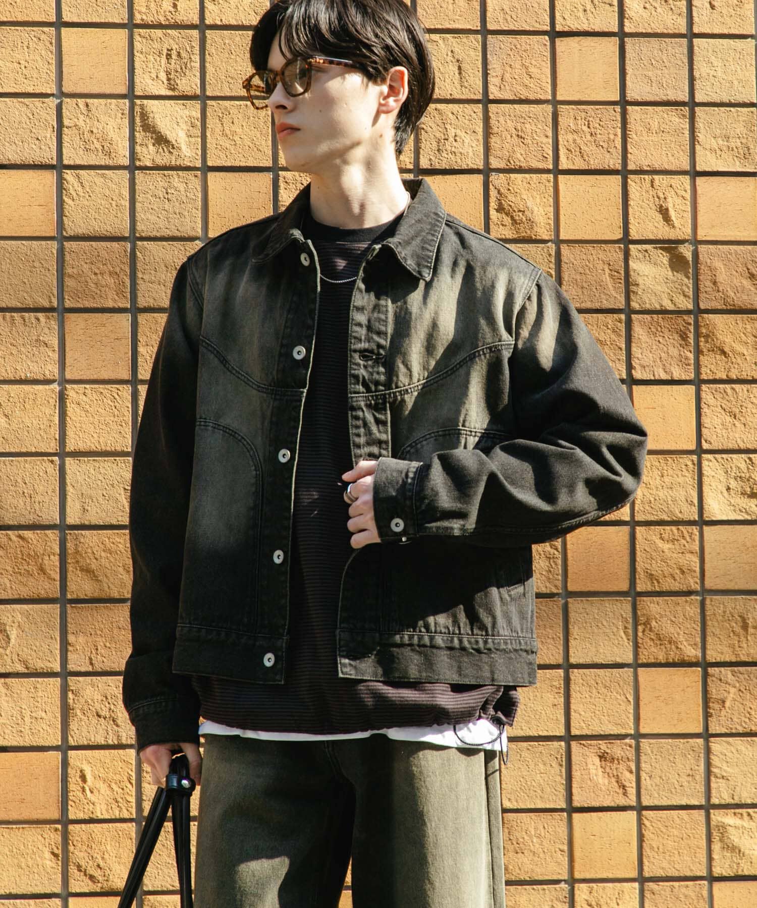 SENSE OF PLACE by URBAN RESEARCH「『ﾕﾆｾｯｸｽ』『ｾｯﾄｱｯﾌﾟ対応』ｳﾞｨﾝﾃｰｼﾞﾗｲｸﾃﾞﾆ 」|デニムジャケット|